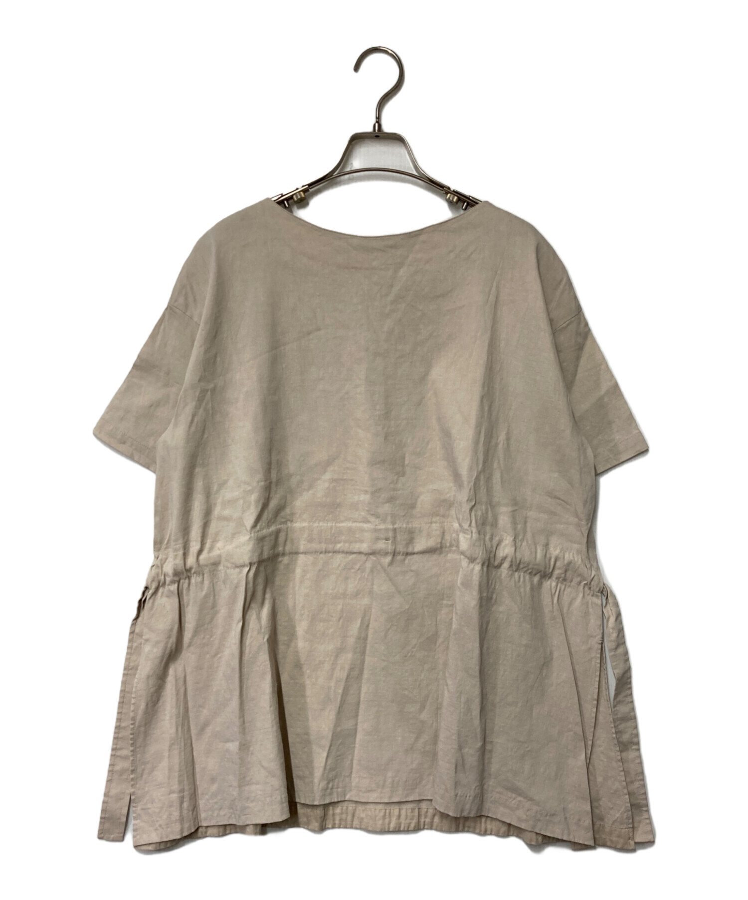 【新品未使用】Theory luxe リネンブラウス　グレーベージュ　38 中古・古着通販】theory luxe (セオリーリュクス) サイドスリット