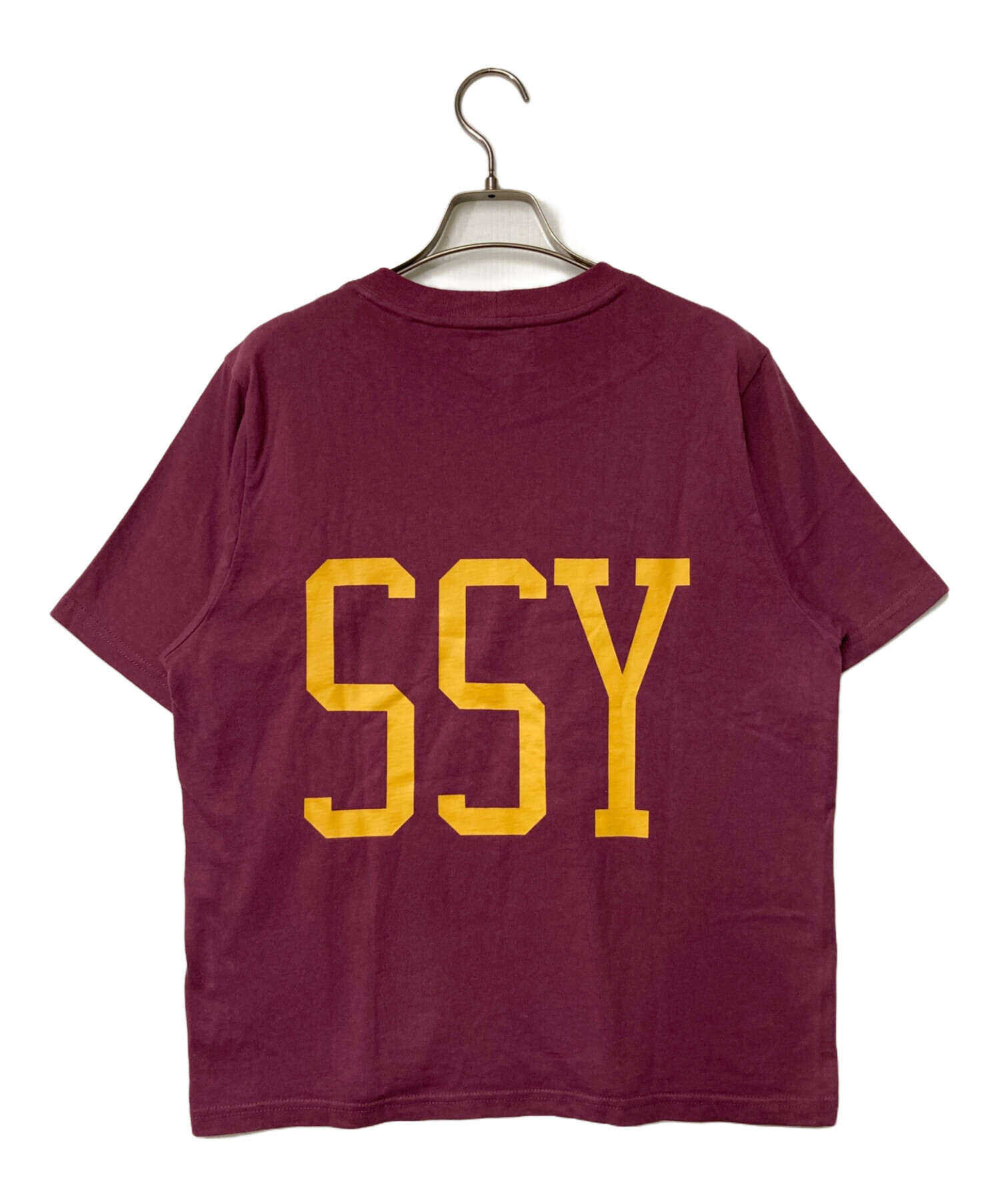 中古・古着通販】stussy (ステューシー) プリントTシャツ ボルドー