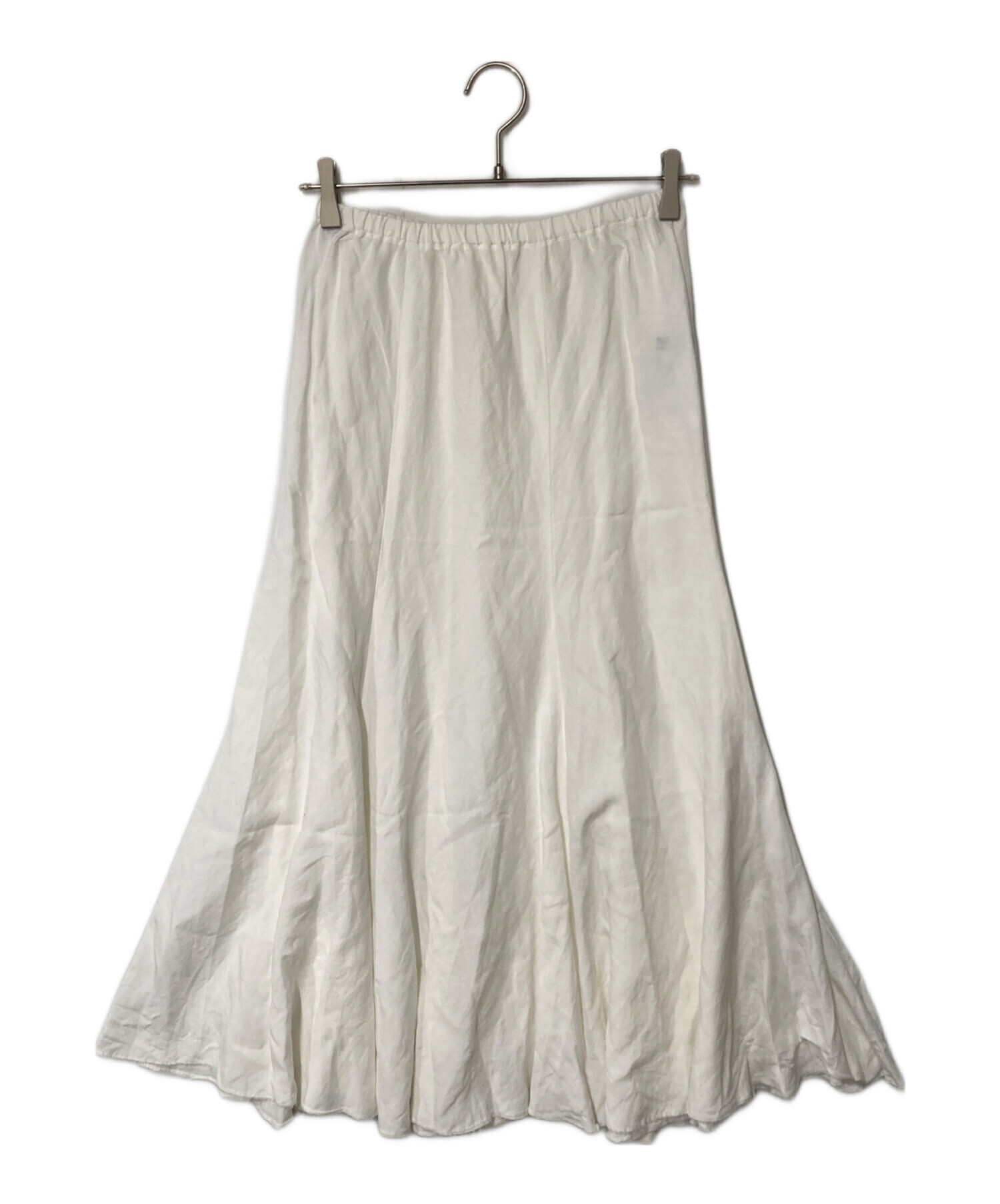 plage プラージュ　glace flare スカート　ホワイト　36 中古・古着通販】Plage (プラージュ) glace flare スカート ホワイト