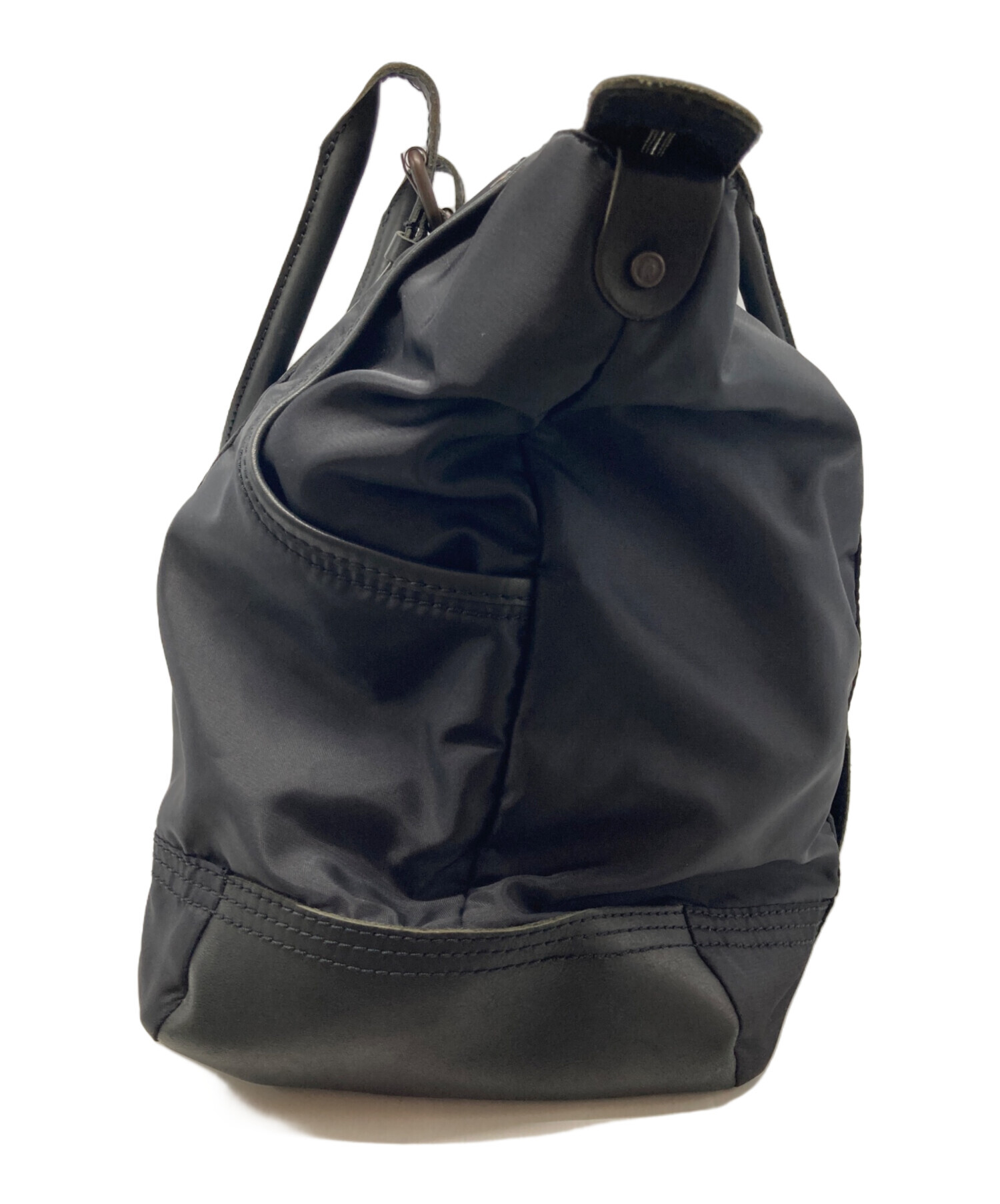 中古・古着通販】DIESEL (ディーゼル) ナイロンレザーバッグ ブラック