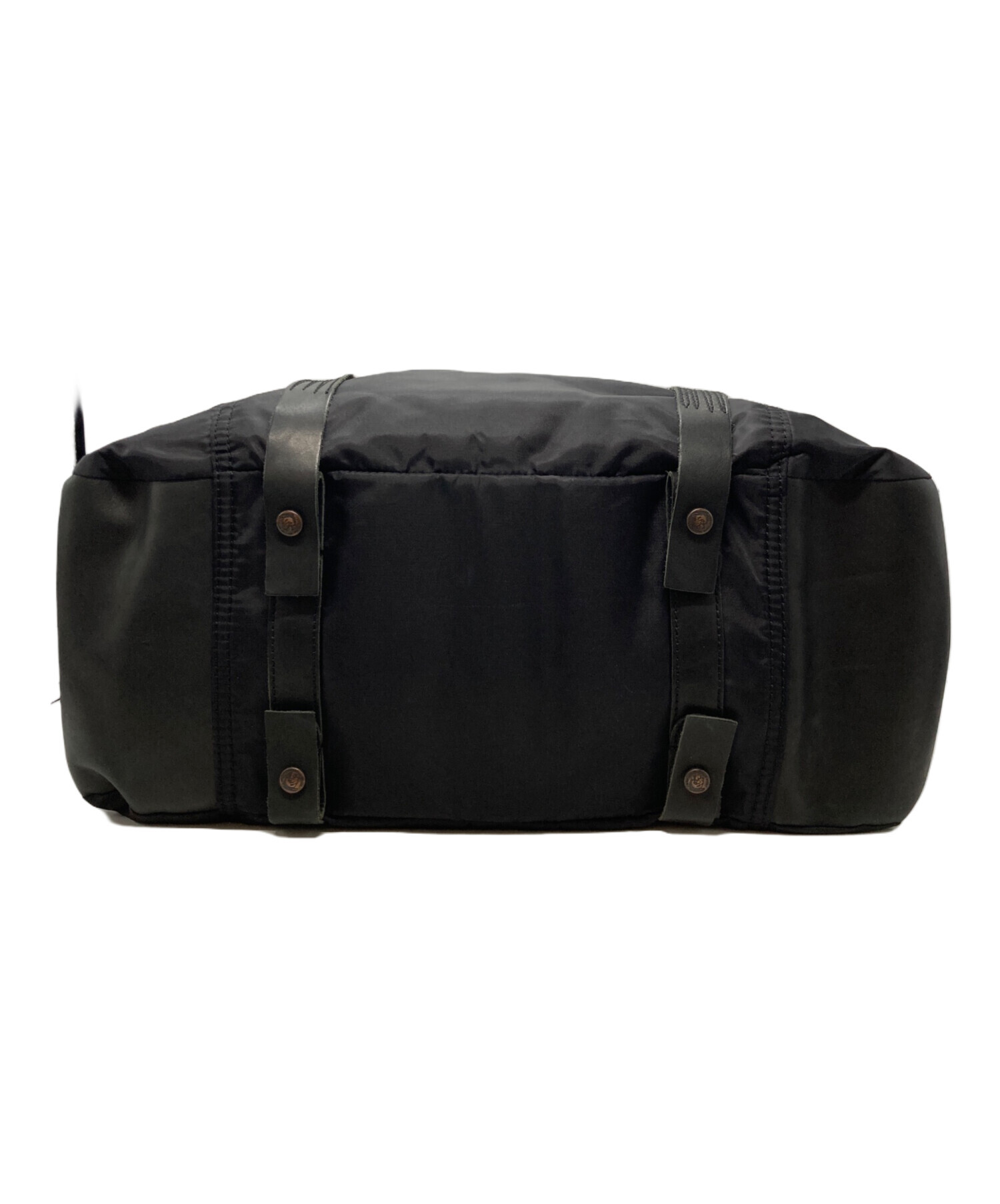 中古・古着通販】DIESEL (ディーゼル) ナイロンレザーバッグ ブラック