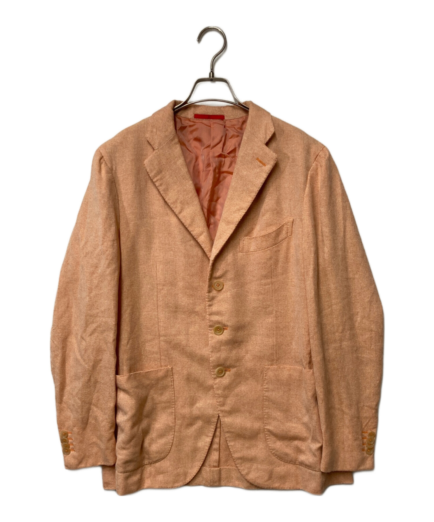 中古・古着通販】ISAIA (イザイア) 3Bジャケット オレンジ サイズ:50