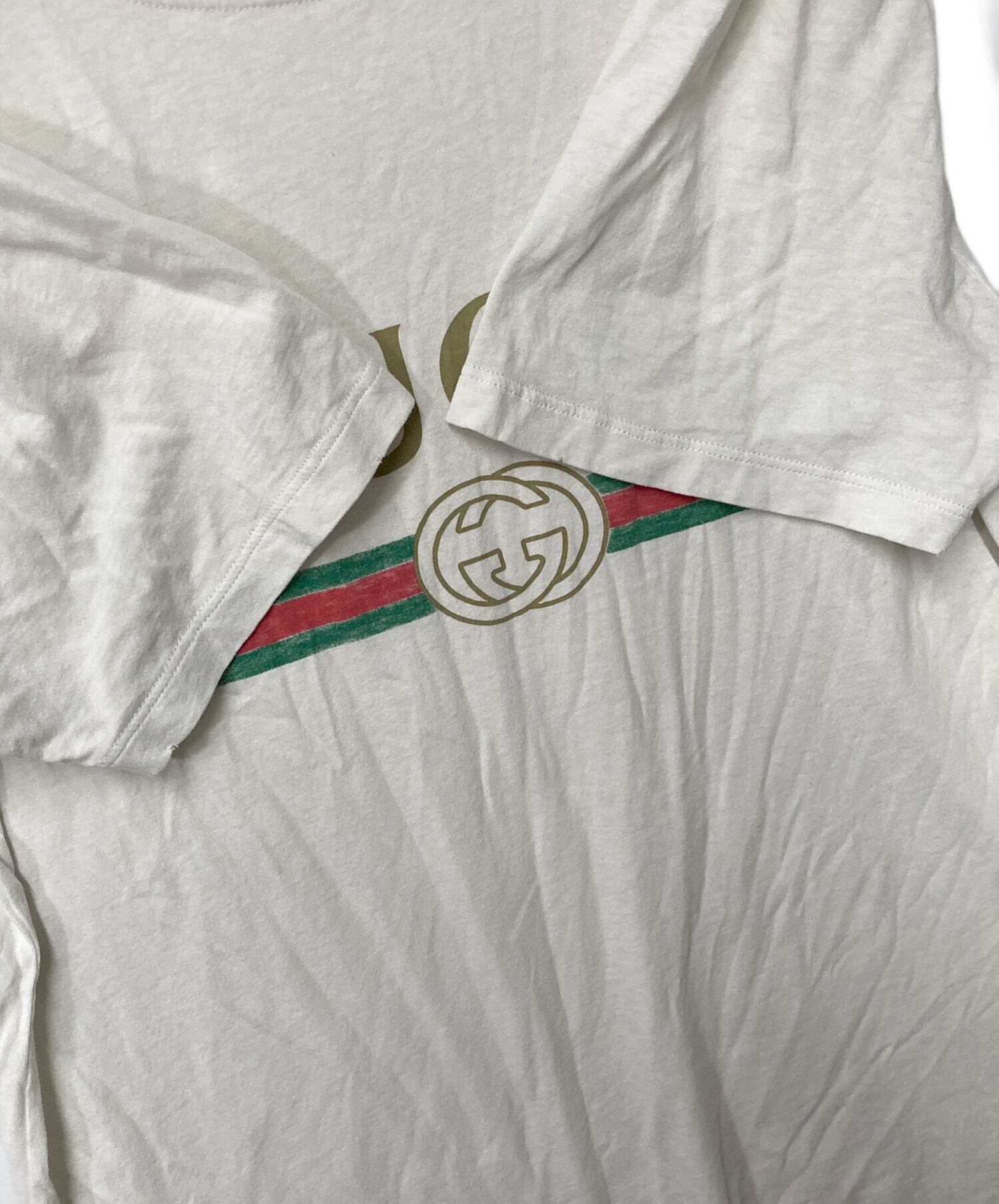 GUCCI ホワイト Tシャツ 新品タグ付き GUCCI (グッチ) メンズ Tシャツ