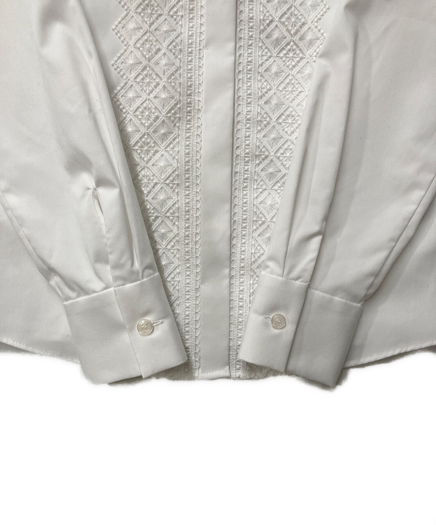 中古・古着通販】NARA CAMICIE (ナラカミーチェ) ブラウス ホワイト 