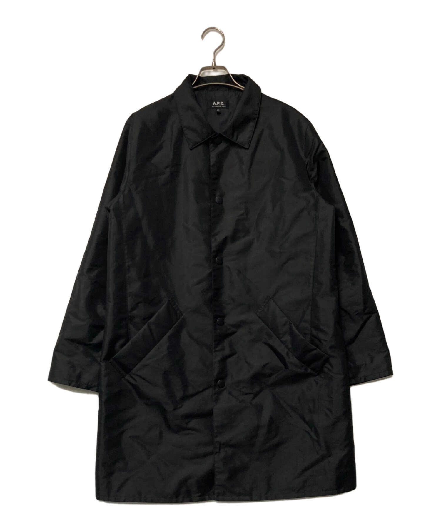 中古・古着通販】A.P.C. (アーペーセー) ナイロンコート ブラック