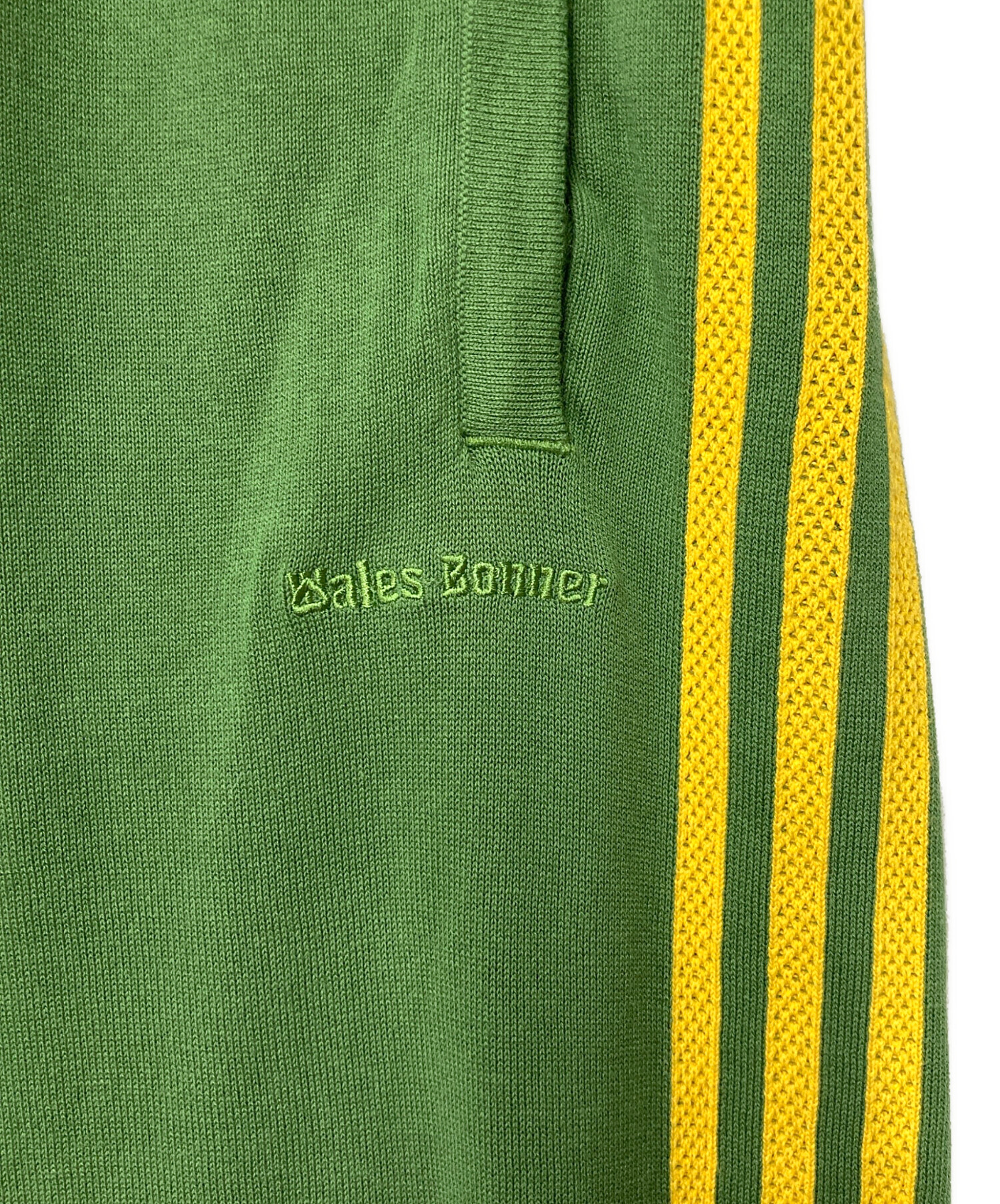 90s トラックパンツ グリーン イエロー 中古・古着通販】adidas