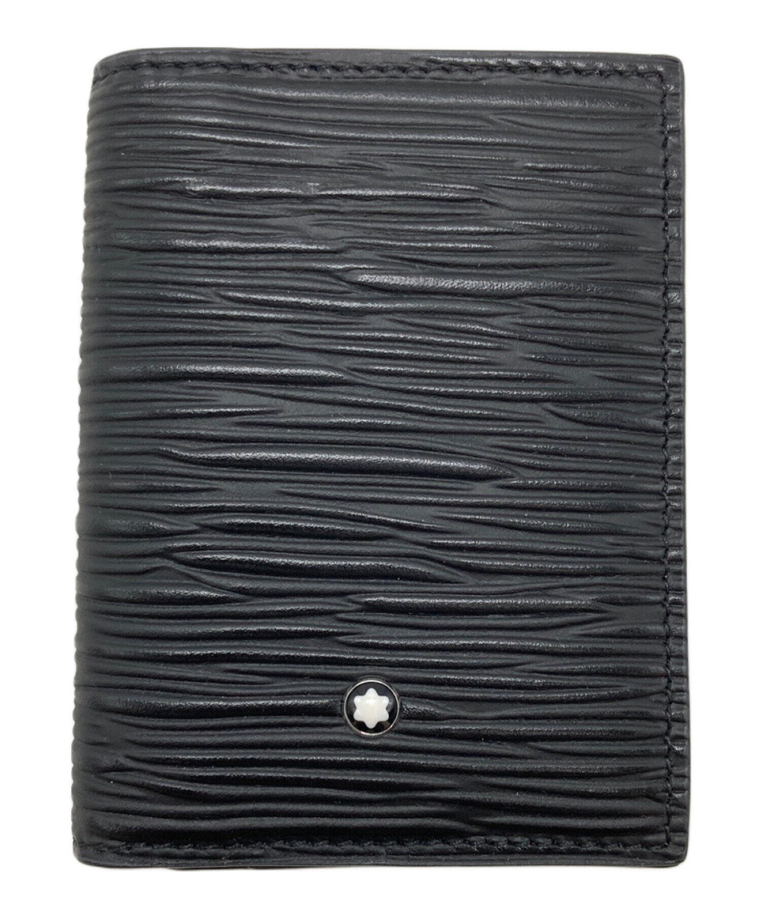 中古・古着通販】MONTBLANC (モンブラン) 型押しカードケース ブラック