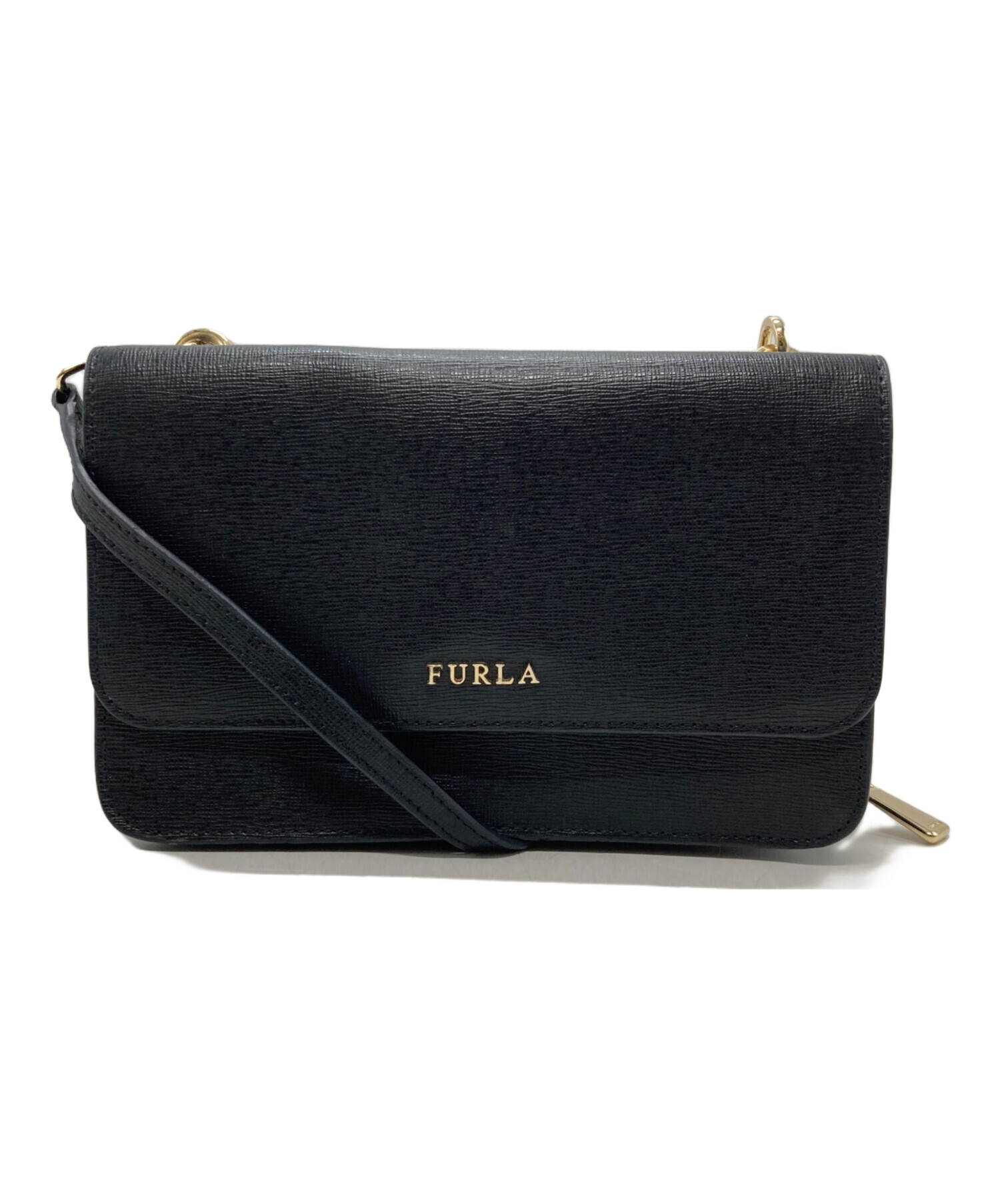 中古・古着通販】FURLA (フルラ) ミニショルダーバッグ ブラック