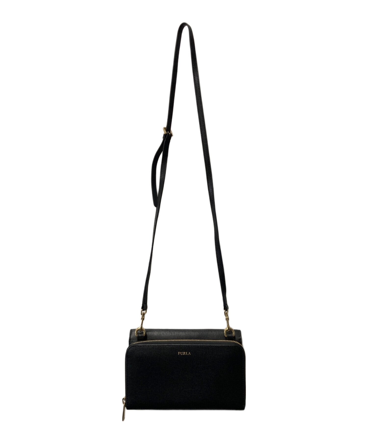 FURLA ショルダーバッグ 未使用 中古・古着通販】FURLA (フルラ) ミニショルダーバッグ ブラック