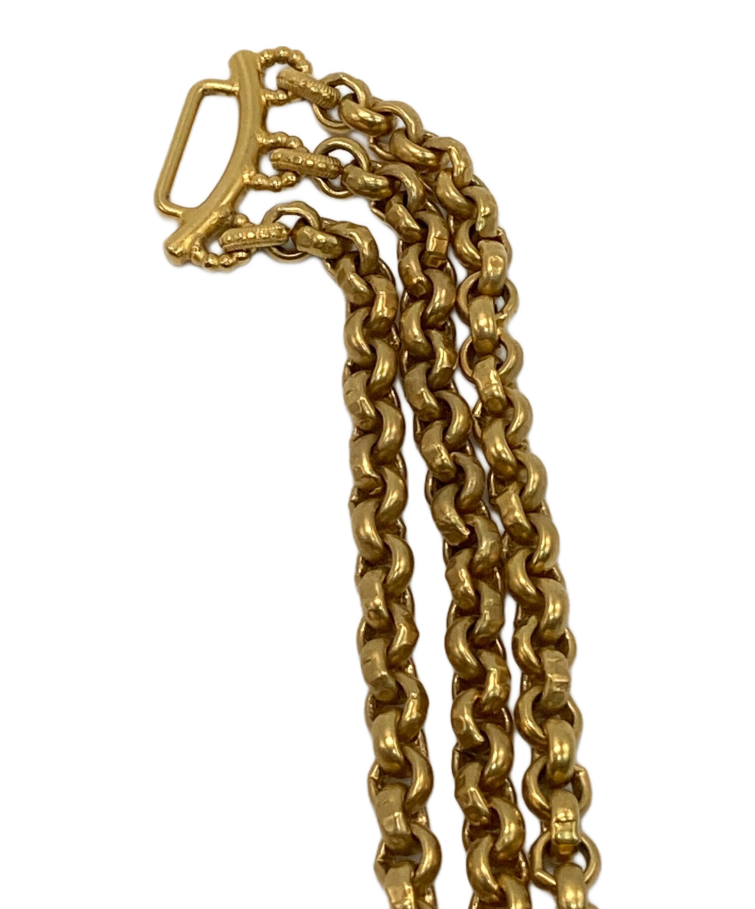 中古・古着通販】Ferragamo (フェラガモ) チェーンネックレス ゴールド