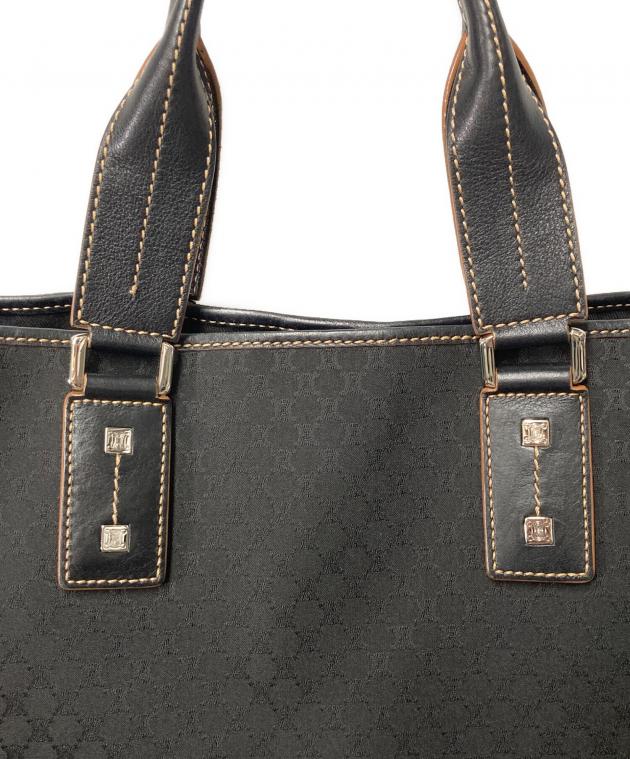 中古・古着通販】CELINE (セリーヌ) マカダム柄トートバッグ ブラック