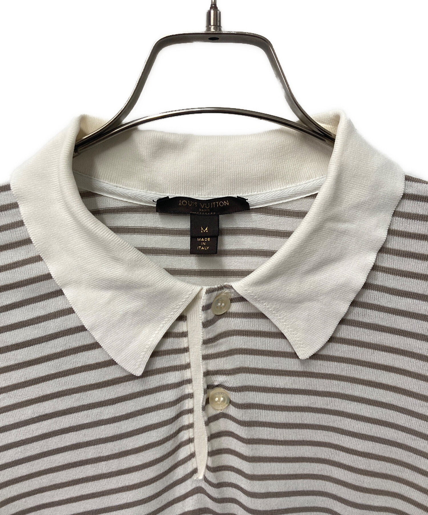 中古・古着通販】LOUIS VUITTON (ルイ ヴィトン) ボーダーポロシャツ