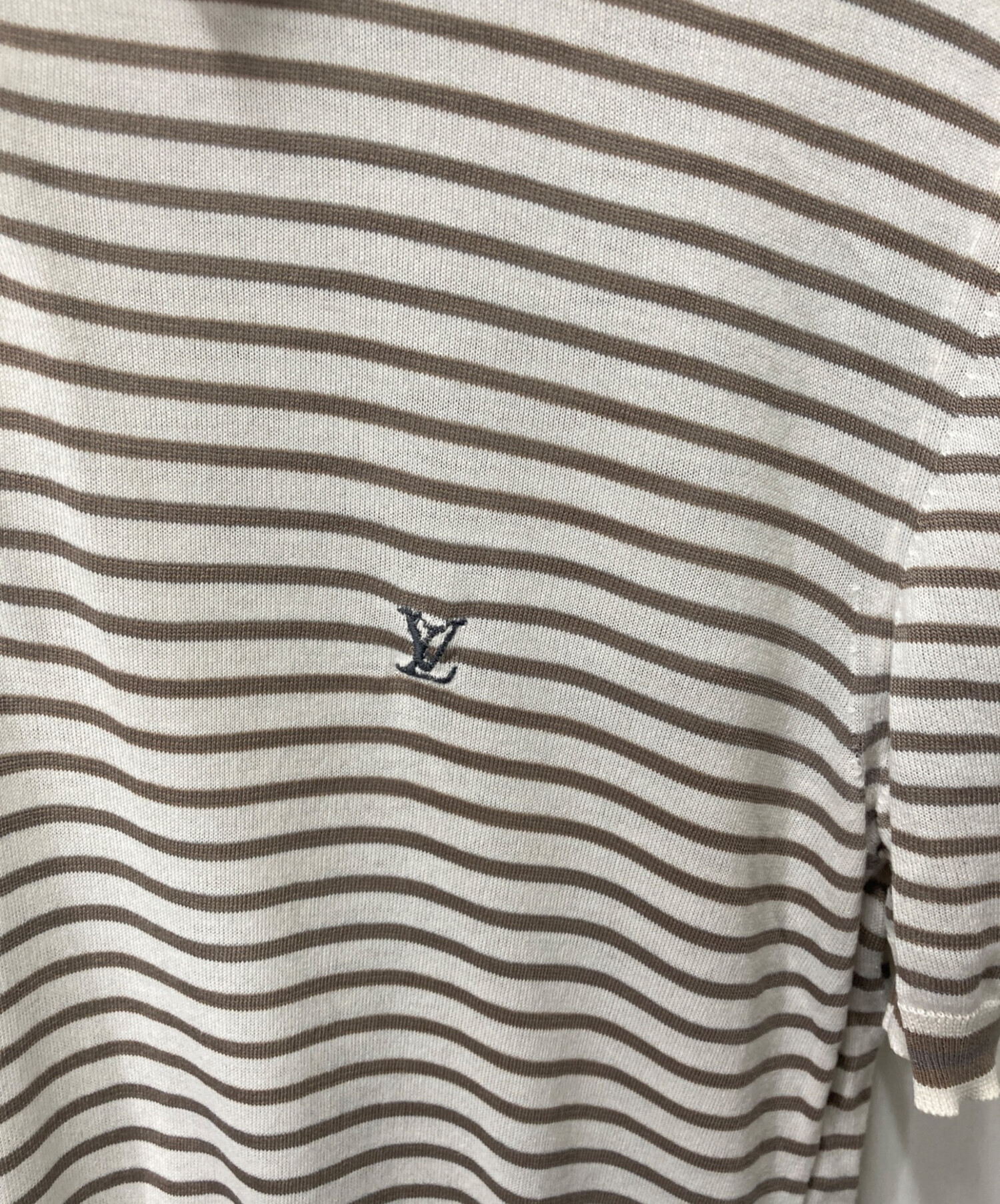 中古・古着通販】LOUIS VUITTON (ルイ ヴィトン) ボーダーポロシャツ