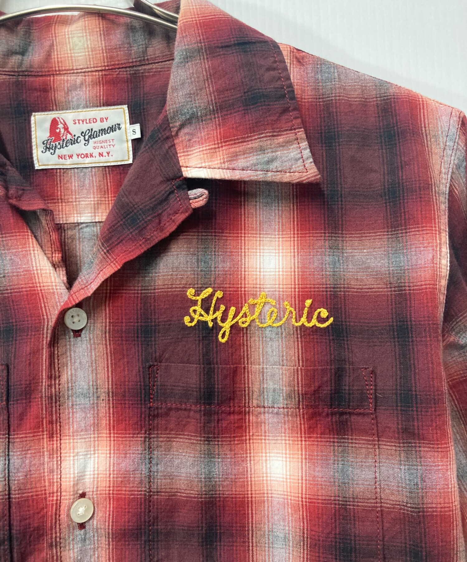 Hysteric Glamour FLOWERS チェック柄シャツ 長袖 中古・古着通販】Hysteric Glamour (ヒステリックグラマー) オンブレ