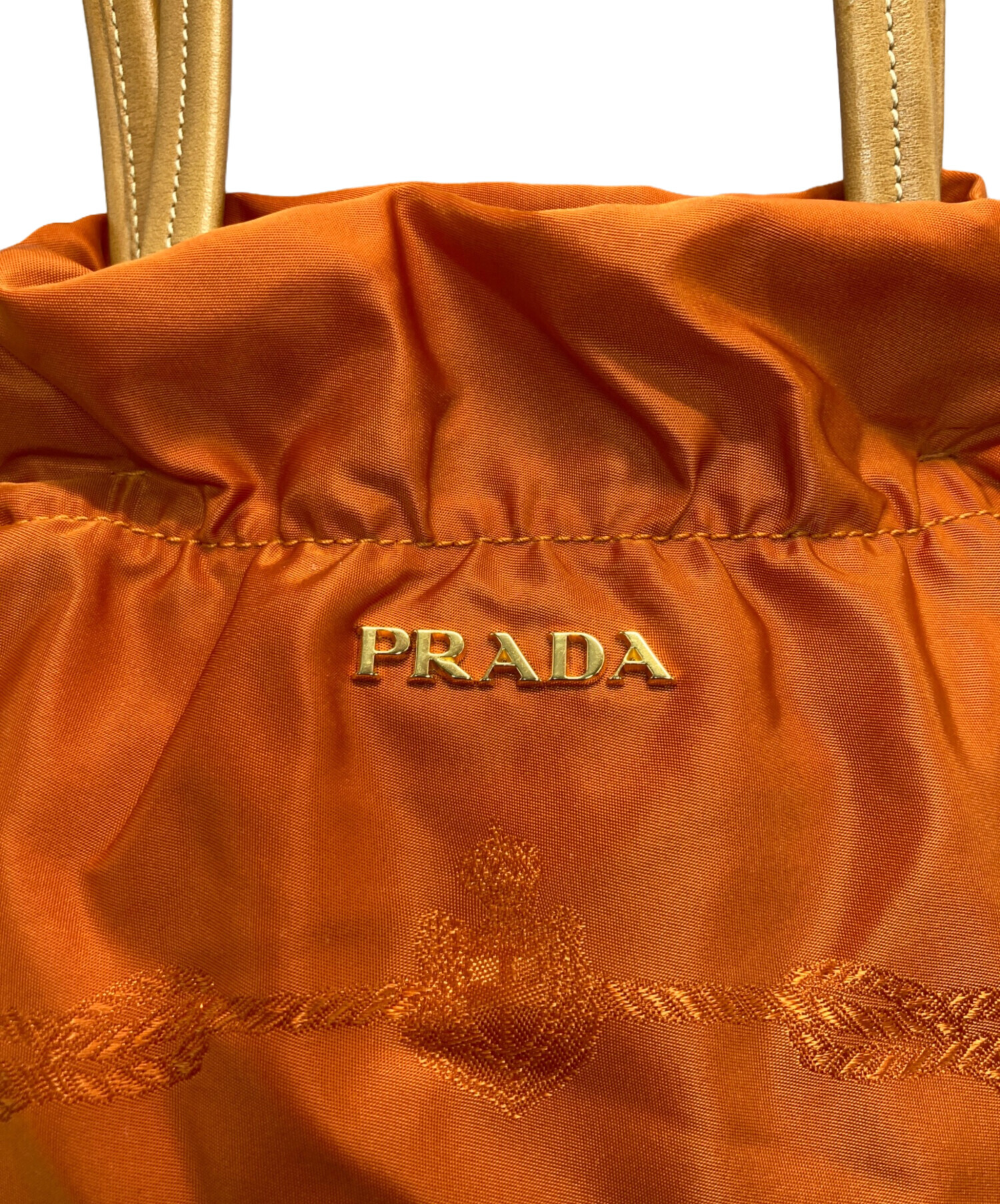 Prada大型バック 中古・古着通販】PRADA (プラダ) トートバッグ オレンジ｜ブランド