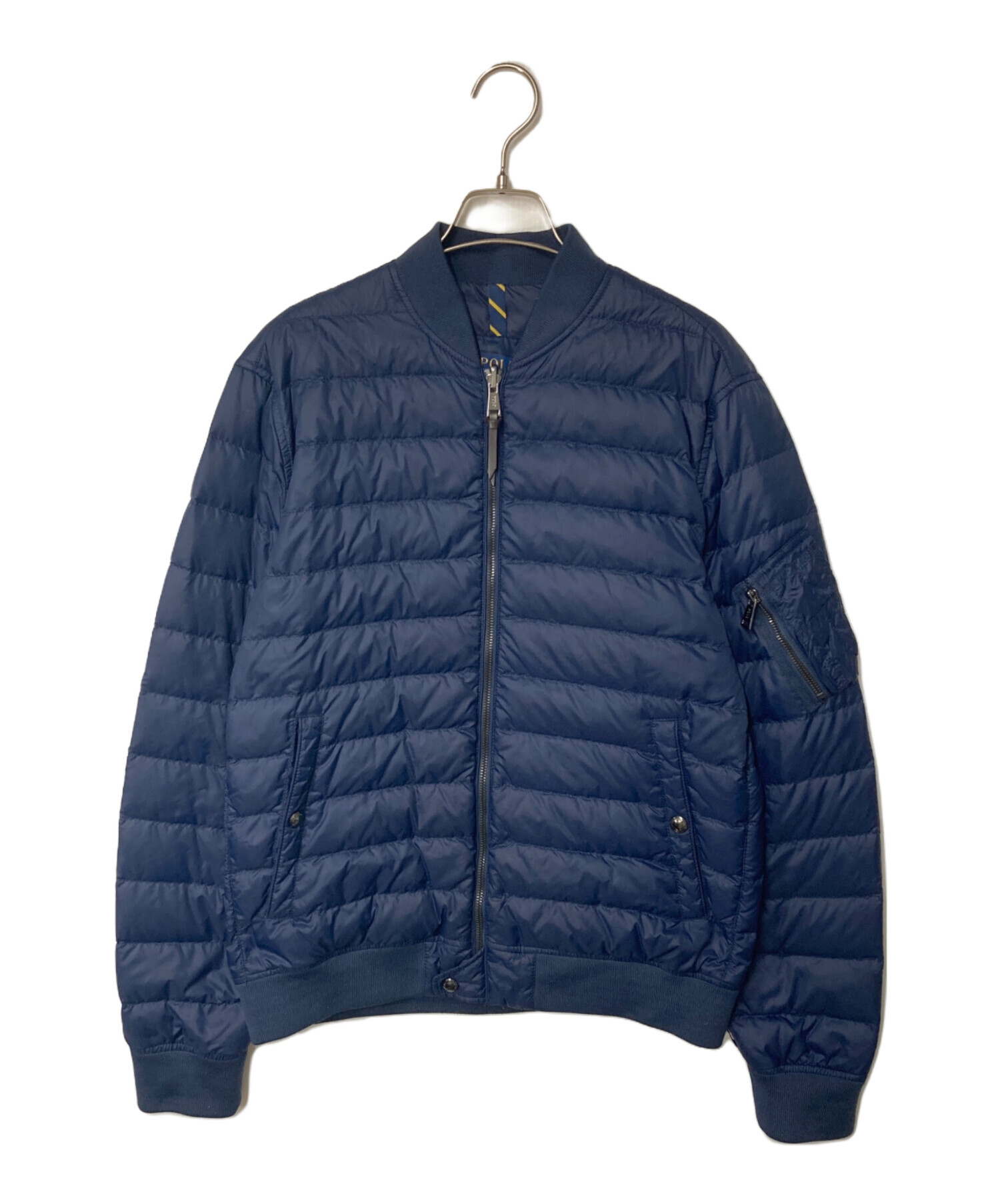 ポロラルフローレン MA-1ダウンジャケット 【ネイビー S】 中古・古着通販】POLO RALPH LAUREN (ポロ・ラルフローレン) MA-1