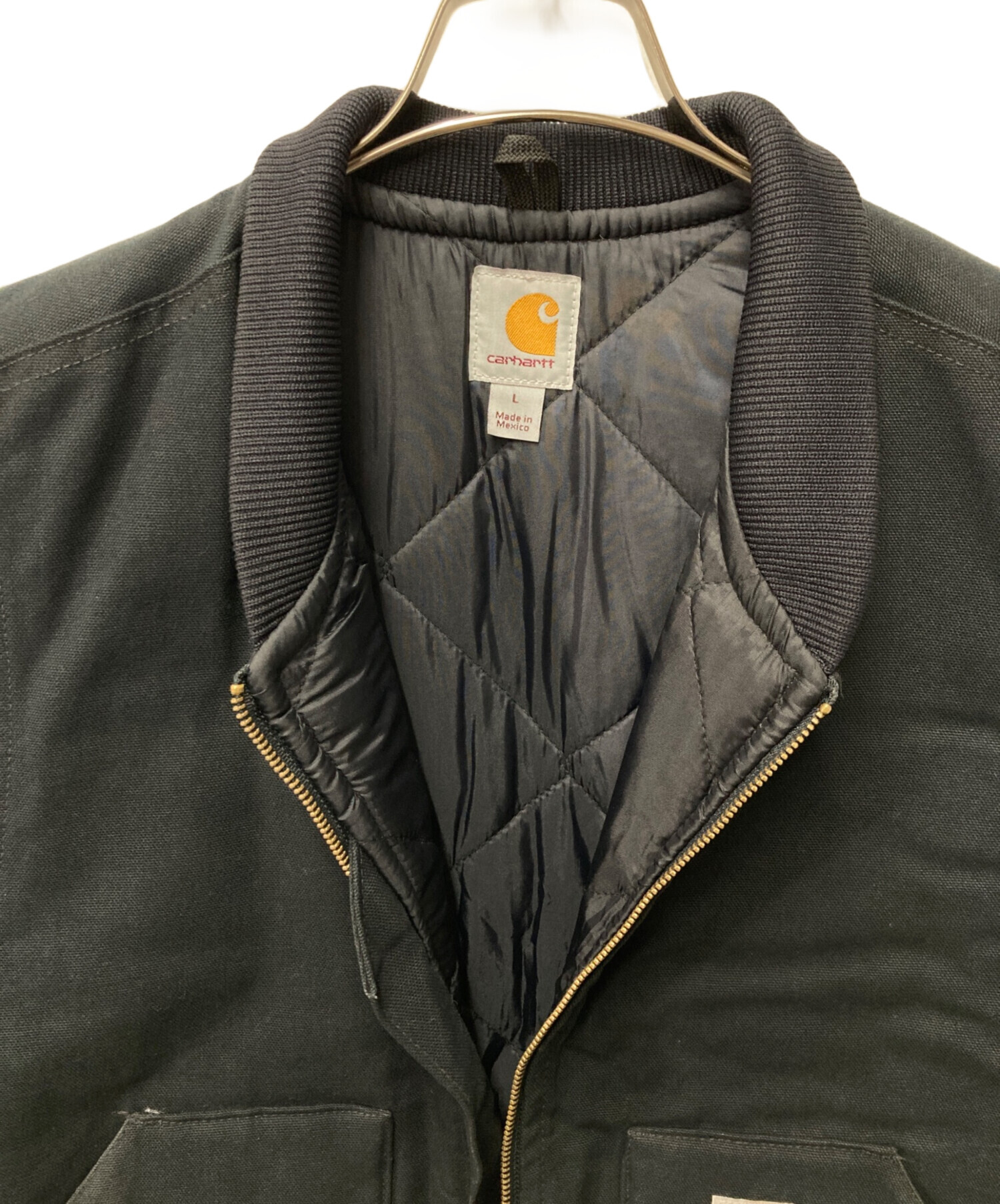 中古・古着通販】CarHartt (カーハート) ダック ワークベスト ブラック