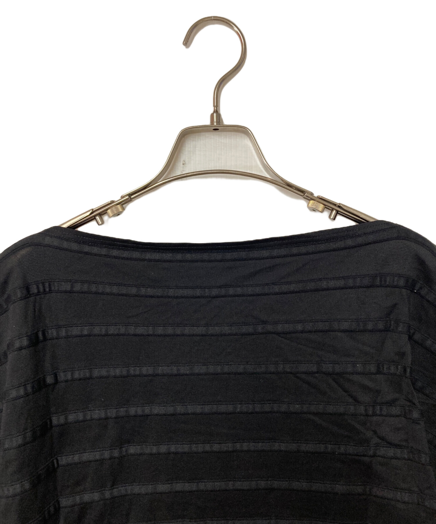 MEイッセイミヤケ ボーダーカットソー 中古・古着通販】me ISSEY MIYAKE (ミーイッセイ ミヤケ) ボーダー
