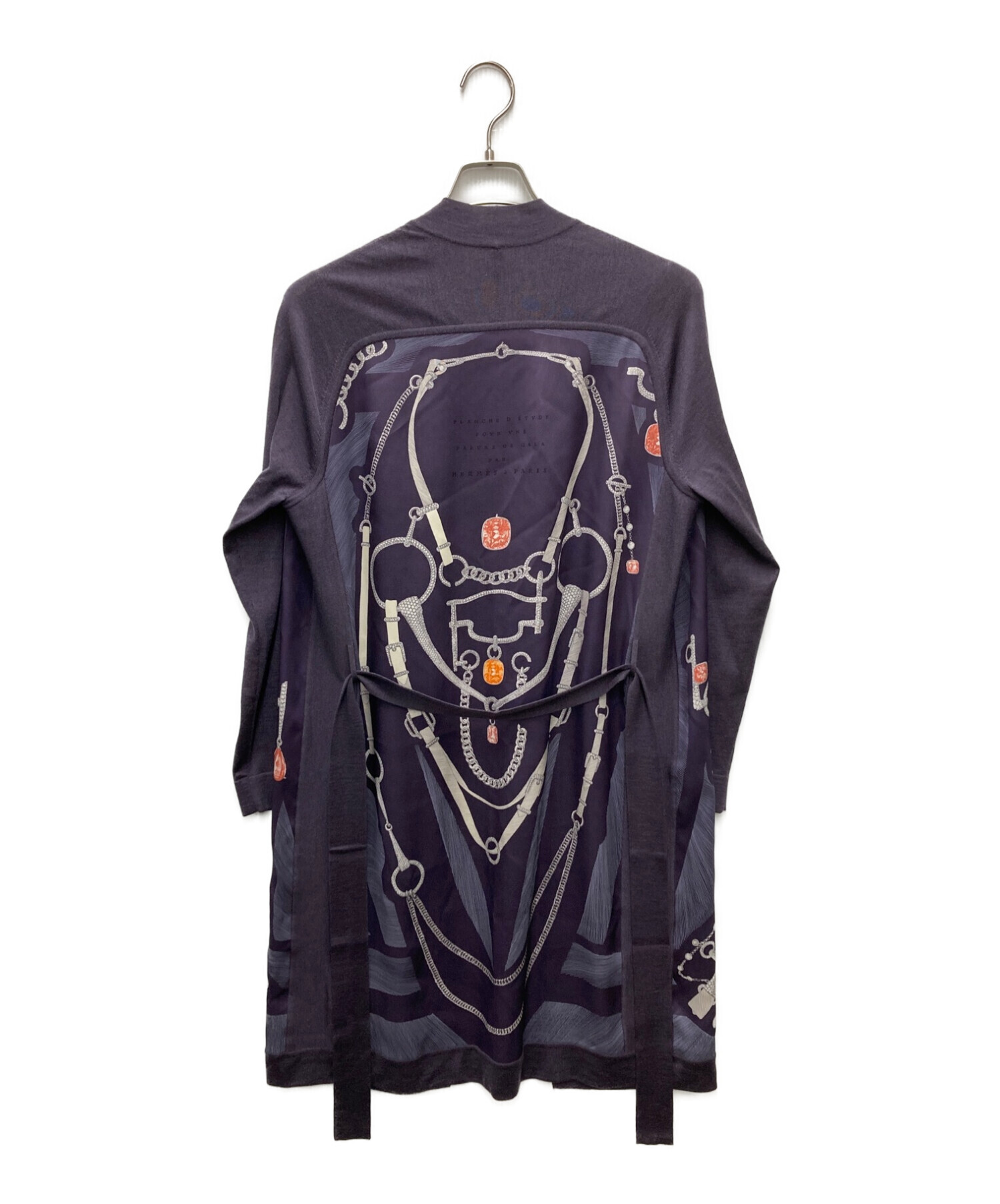 HERMES ツイルレーヌロングカーディガン 34 新品未使用品 中古・古着通販】HERMES (エルメス) ツイルレーヌロング