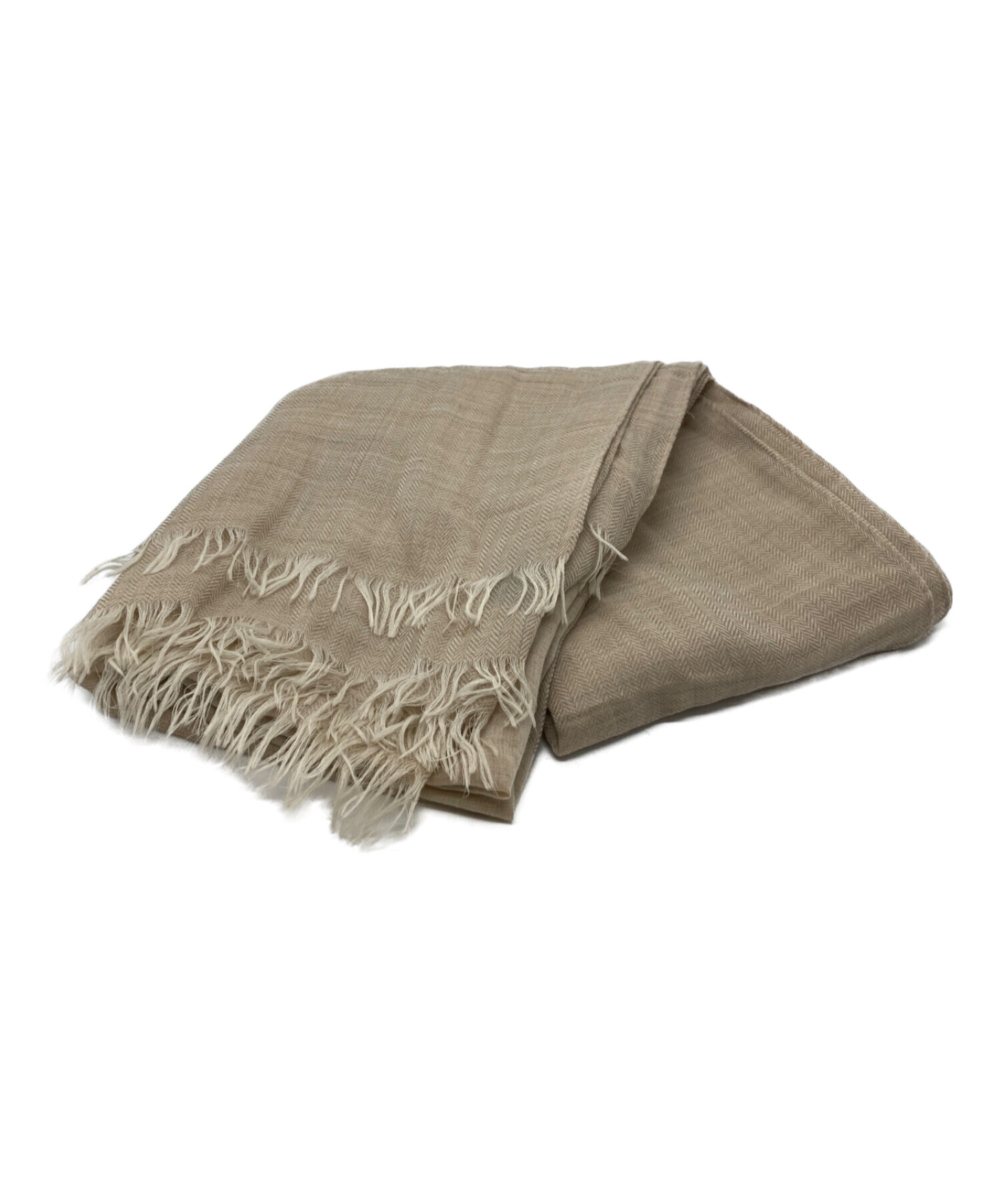 HERMES (エルメス) 大判カシミヤストール ベージュ HERMES 大判