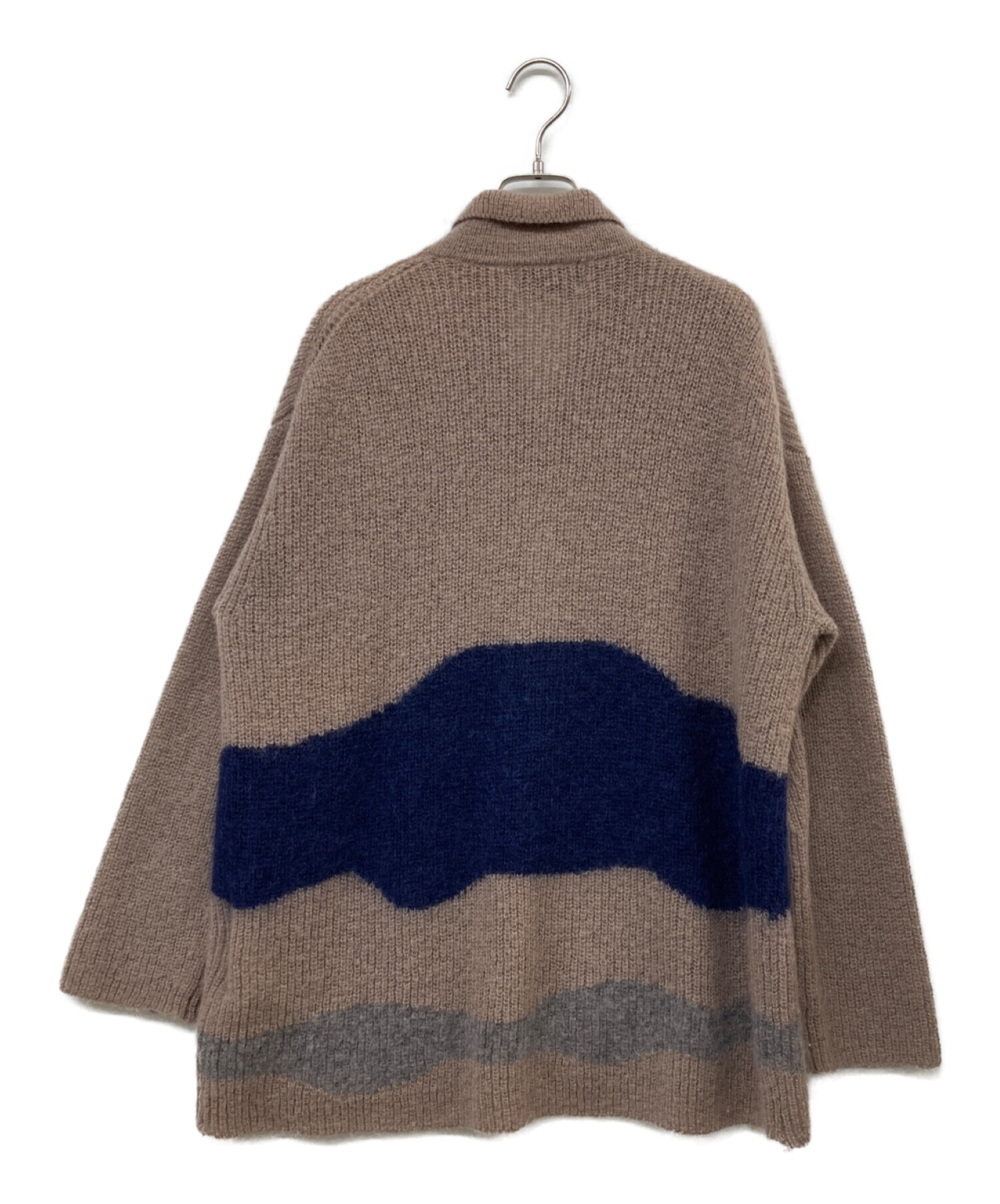 soduk 21aw drawing knit soduk◇21AW/drawing knit/ナイロン/CML