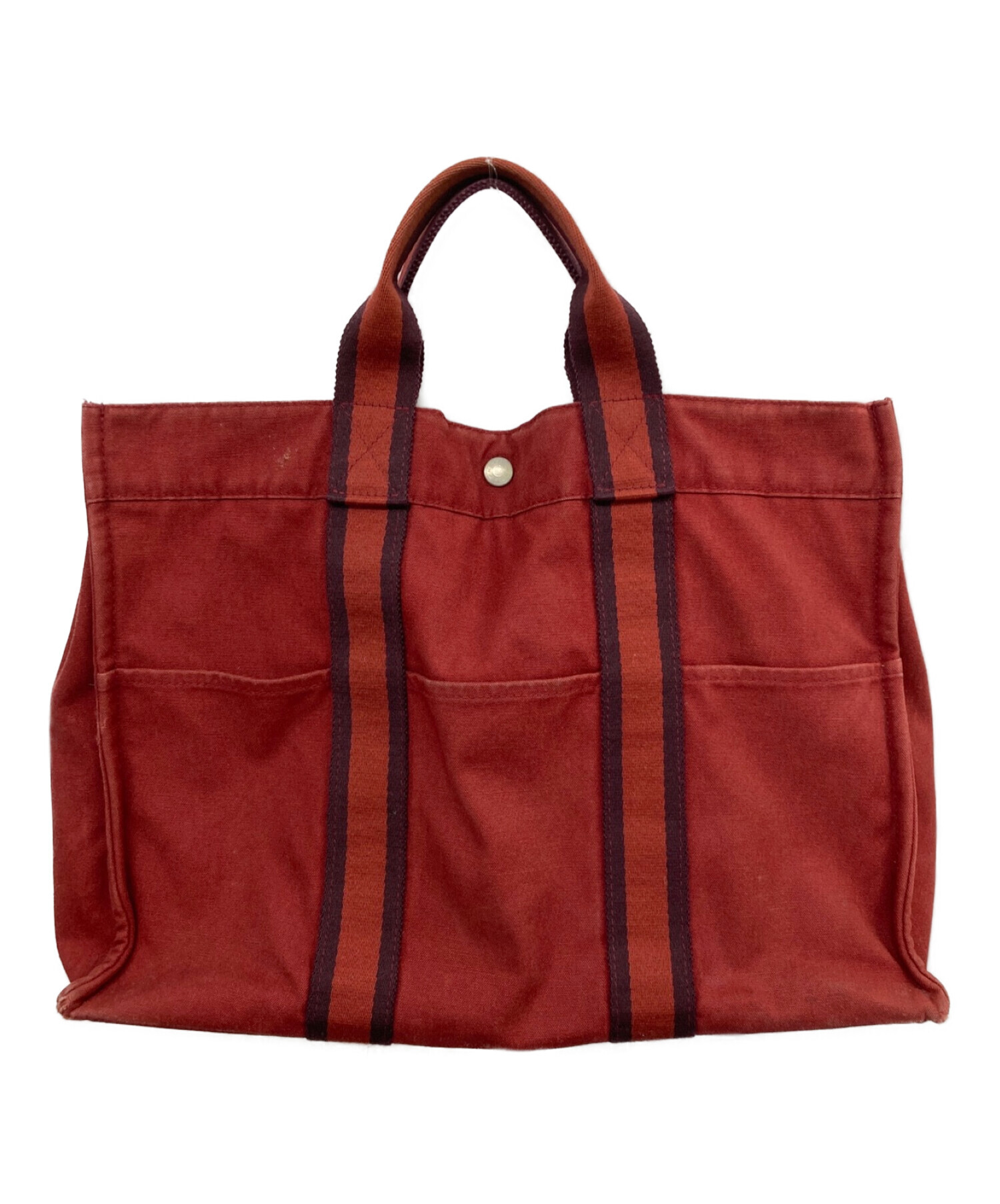 エルメス フールトゥ トートバッグ キャンバス レザー HERMES（エルメス） フールトゥ トートMM オールレザー トートバッグ