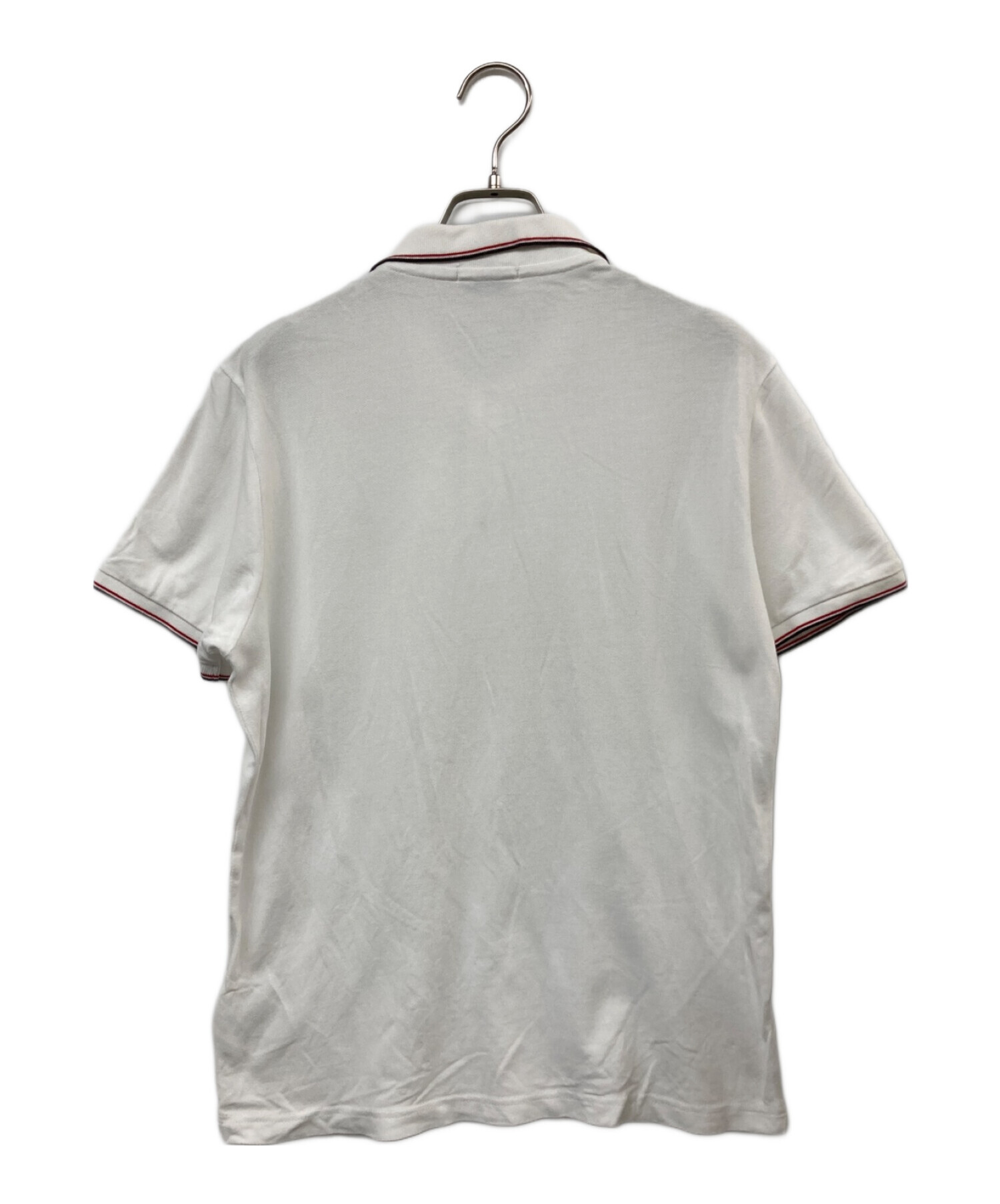 美品✨MONCLER ポロシャツ ホワイト ビッグロゴ ワッペン M 中古・古着通販】MONCLER (モンクレール) MAGLIA POLO ワッペン