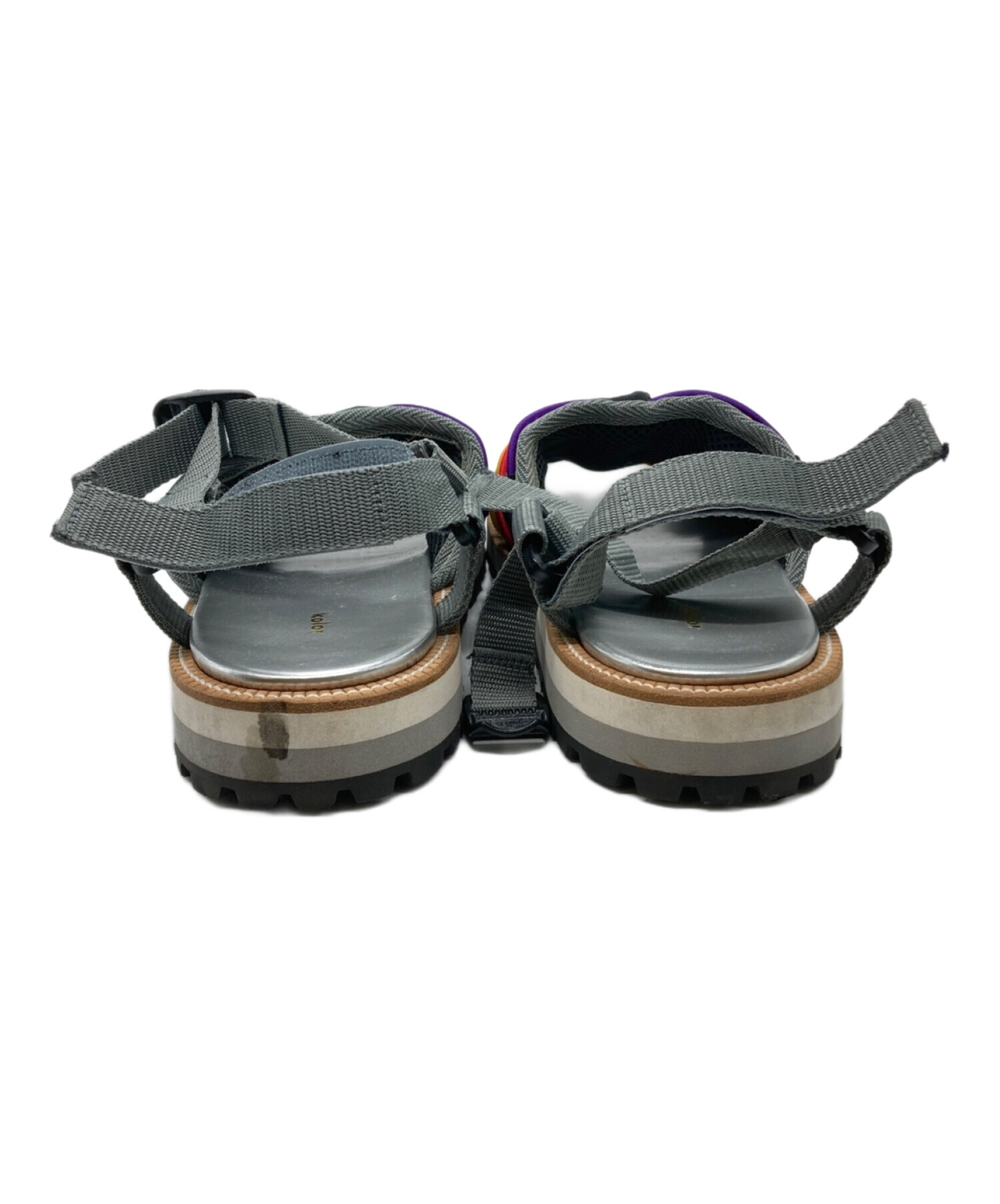 中古・古着通販】KOLOR (カラー) silver multi sandal シルバー サイズ 
