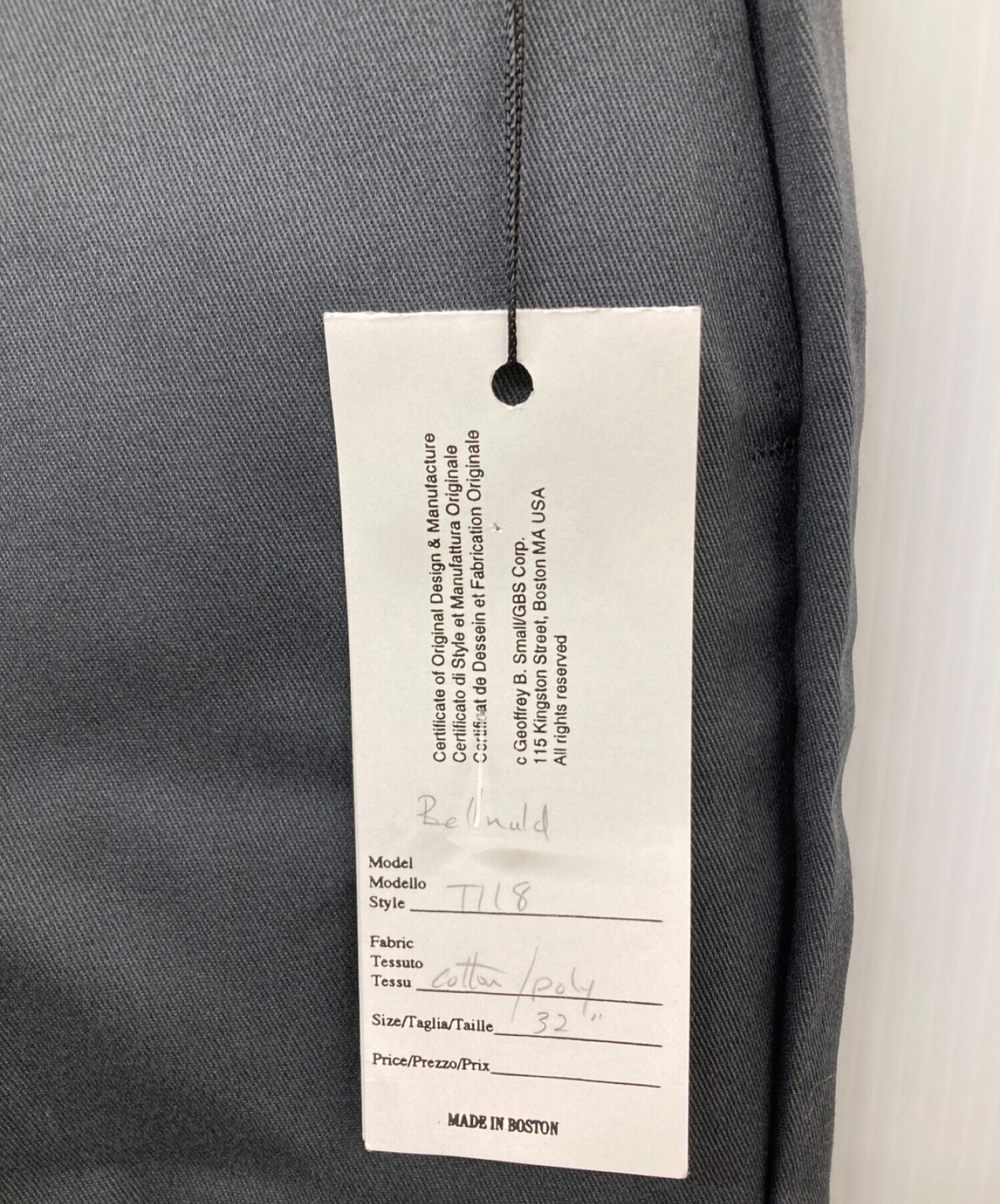 中古・古着通販】GEOFFREY B SMALL (ジェフリービースモール) サイド