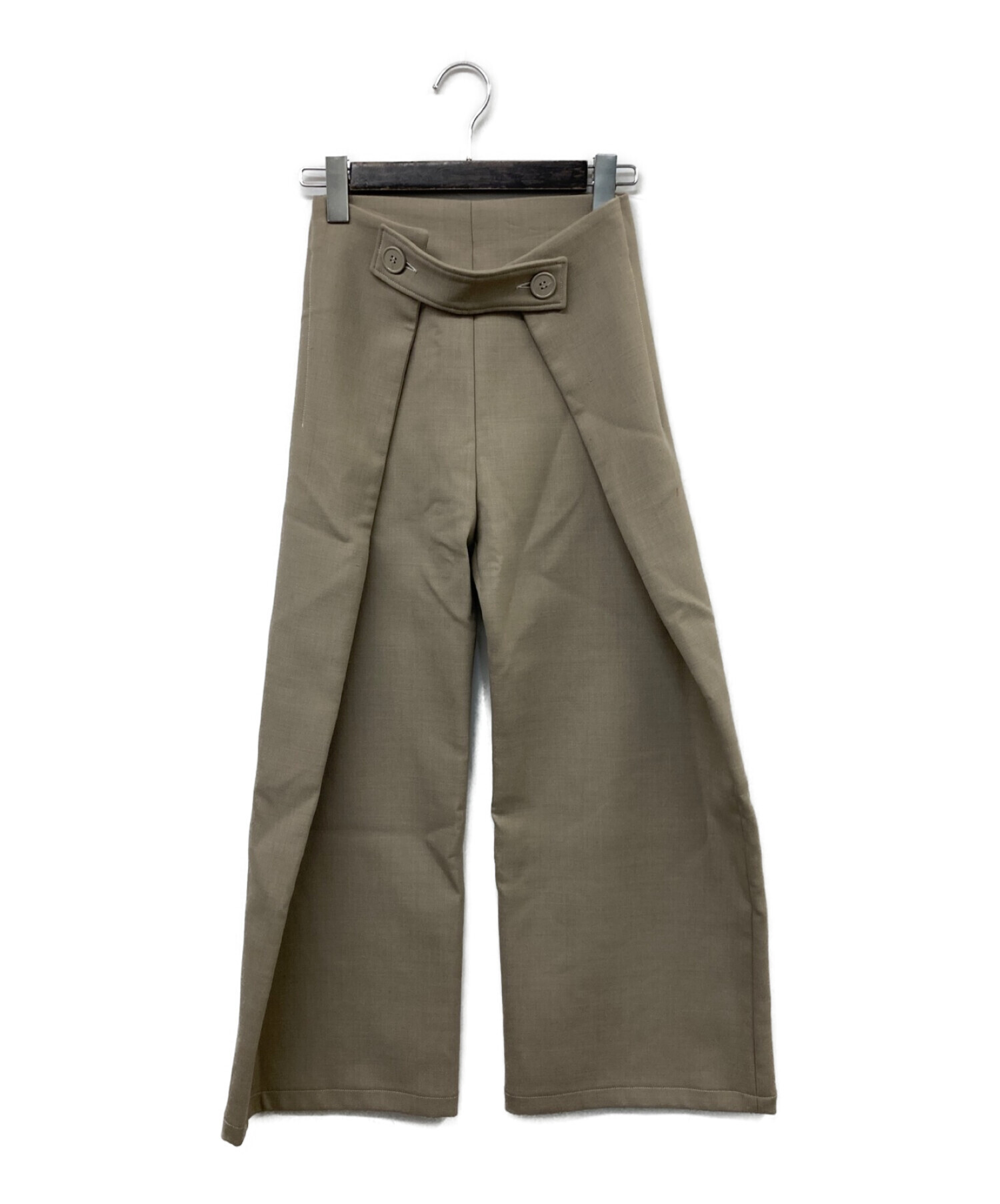 MM6 Maison Margiela ベージュワイドパンツ MM6 Maison Margiela