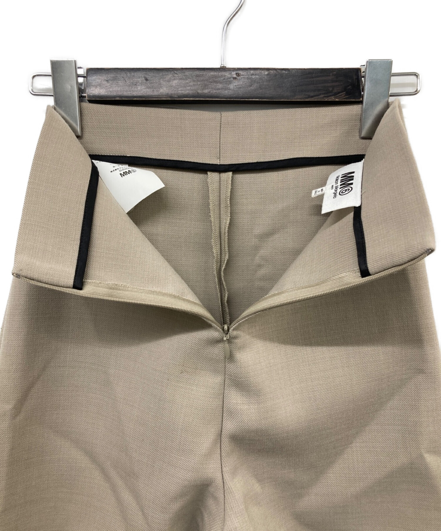 MM6 Maison Margiela ベージュワイドパンツ Mm6 Maison Margiela