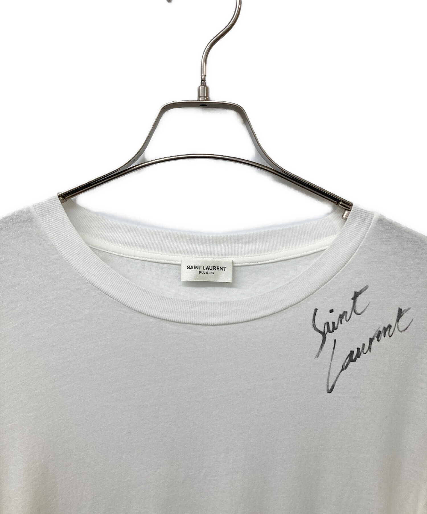 中古・古着通販】Saint Laurent Paris (サンローランパリ) ロゴTシャツ 