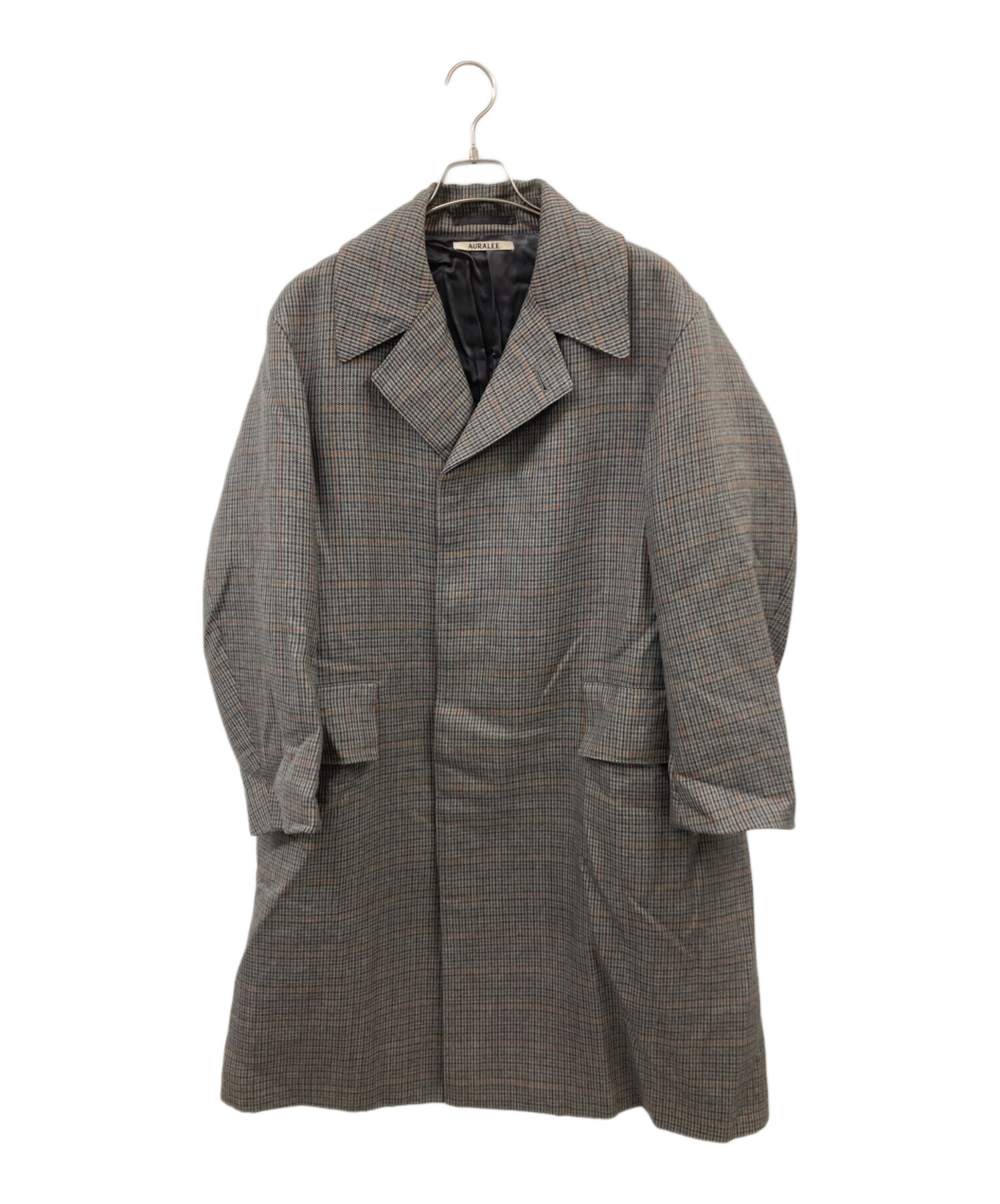 最終価格AURALEE DOUBLE FACE CHECK LONG COAT AURALEE Double Face