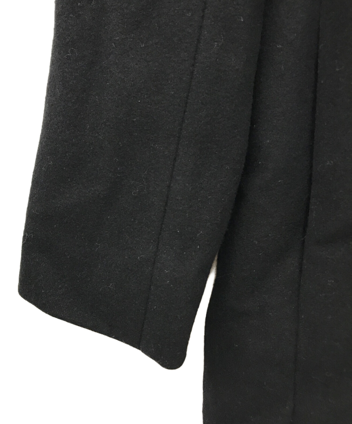 中古・古着通販】Chloe (クロエ) ウールステンカラーコート ブラック