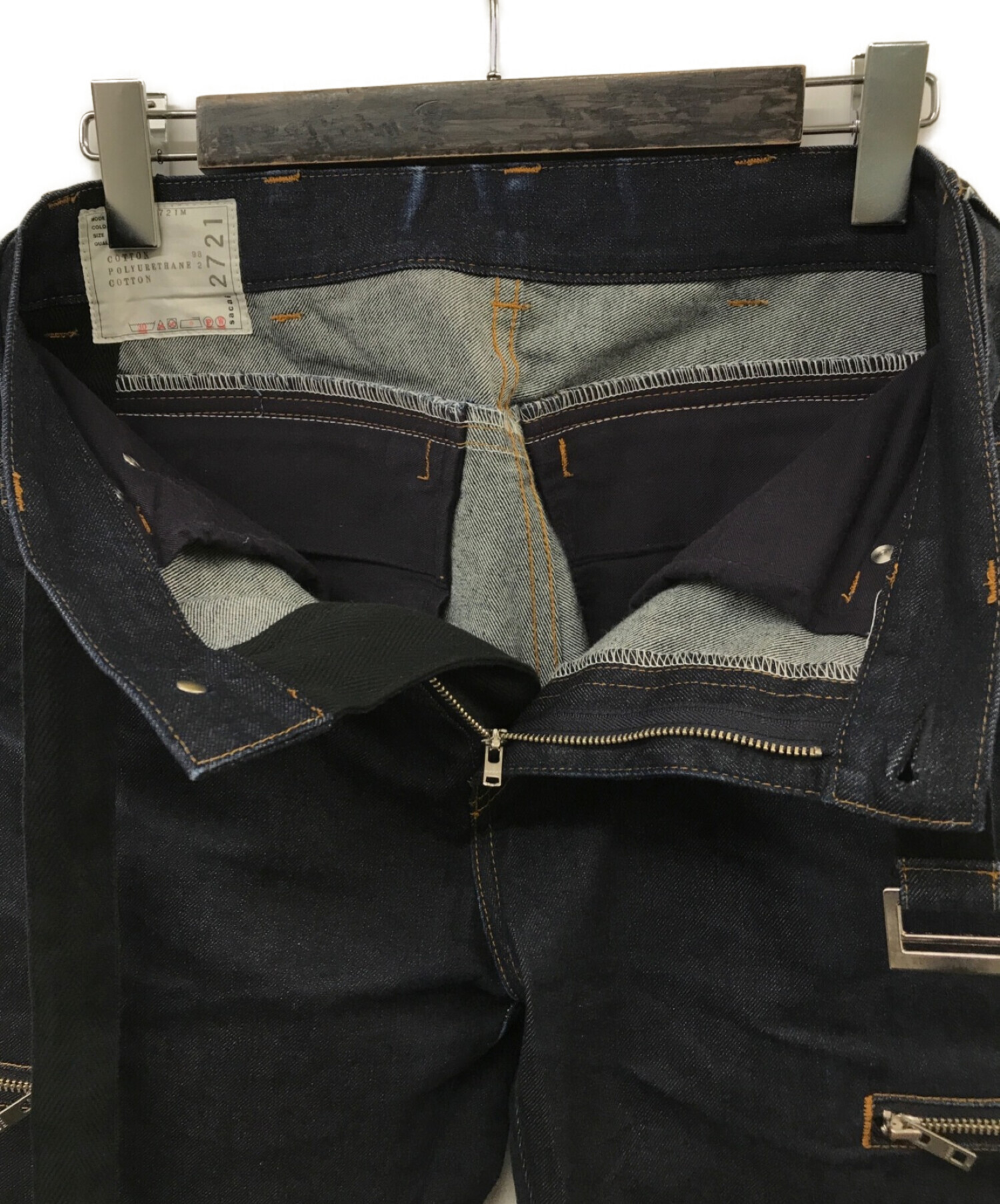 sacai サカイ コットン×ポリウレタン デニムパンツ　2サイズ(M)　中古 sacai サカイ コットン×ポリウレタン デニムパンツ 2サイズ(M