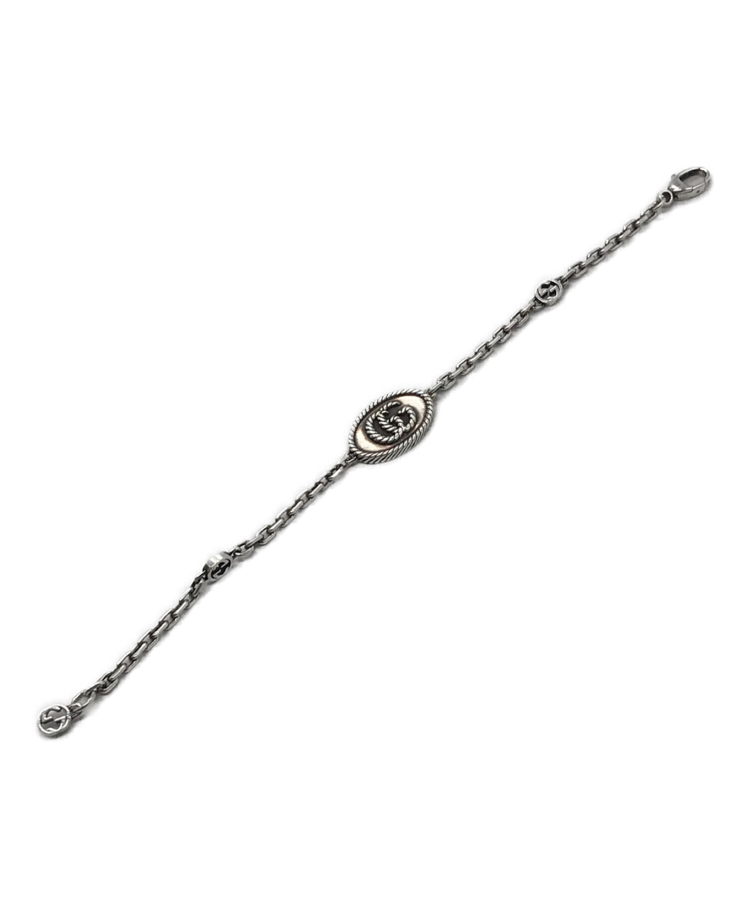 中古・古着通販】GUCCI (グッチ) ダブルG ブレスレット シルバー