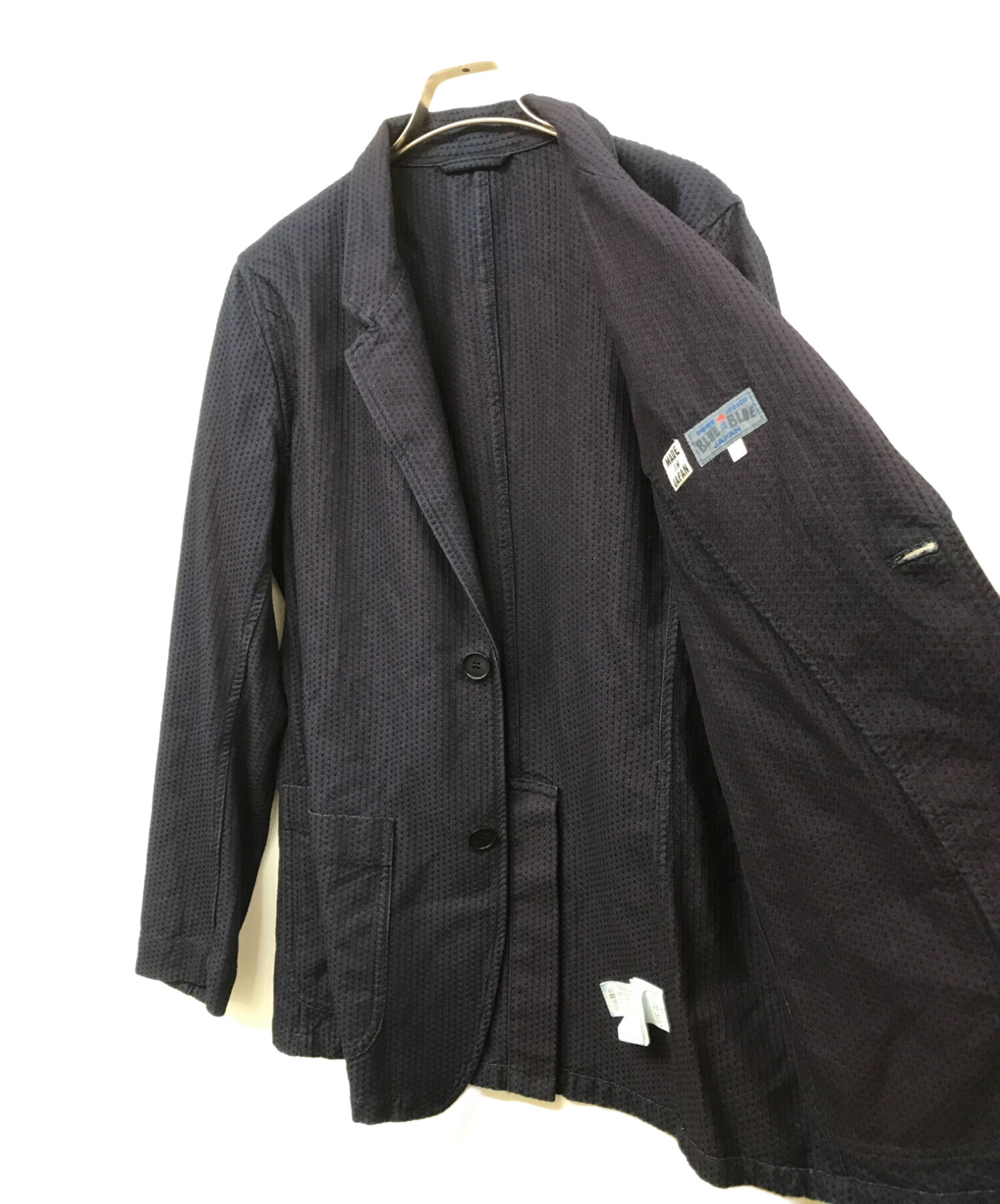 中古・古着通販】BLUE BLUE (ブルーブルー) 刺し子藍染2Bジャケット