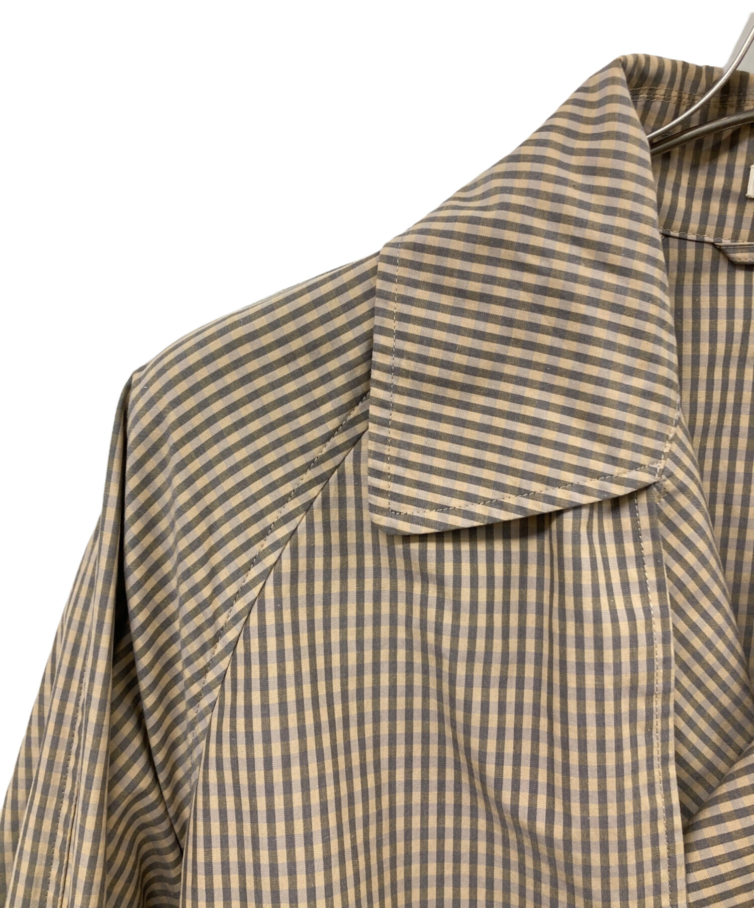 ジャケット・アウター AURALEE FINX WEATHER CLOTH CHECK COAT auralee finx weather cloth check coat