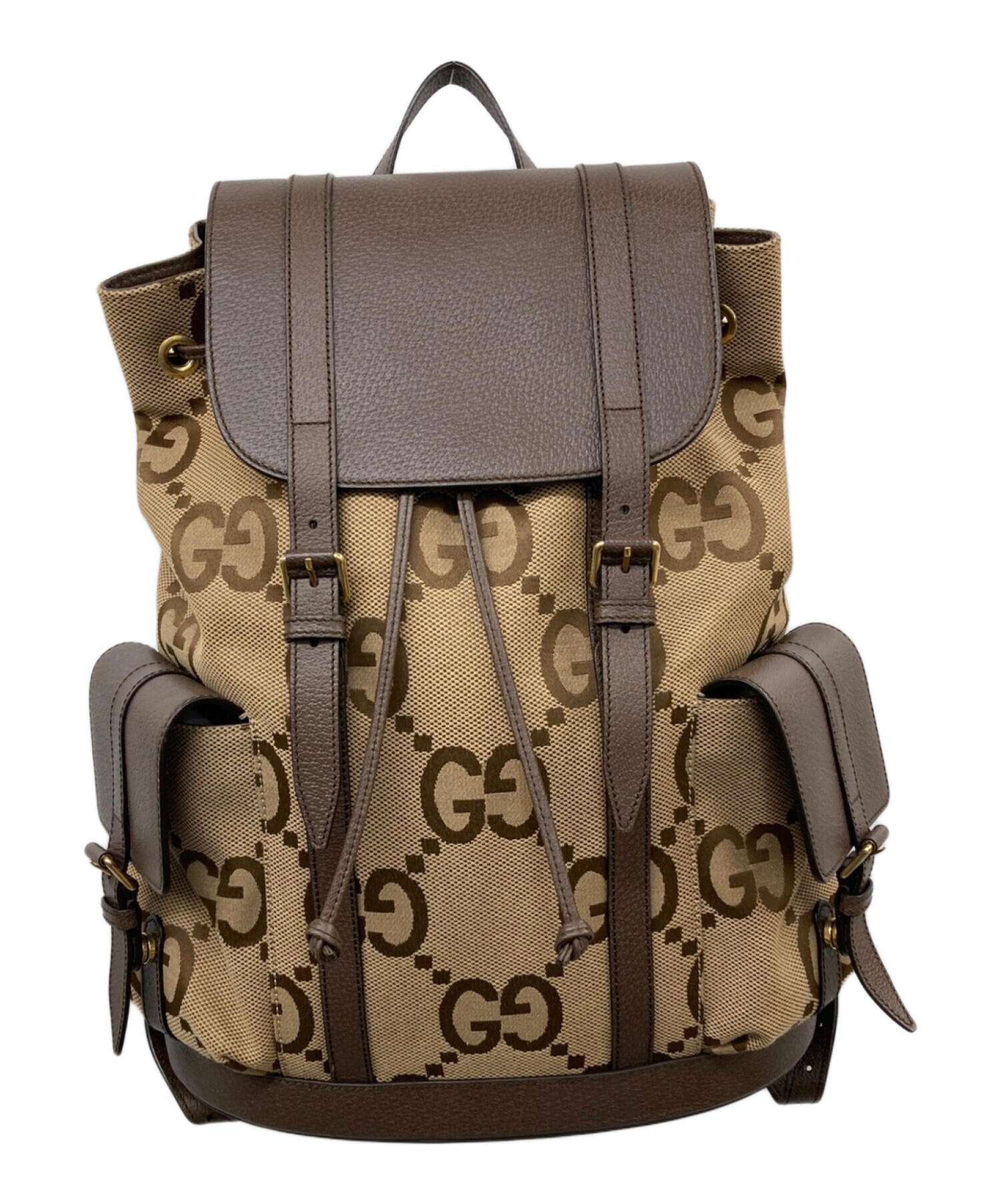 中古・古着通販】GUCCI (グッチ) リュック ベージュ｜ブランド・古着