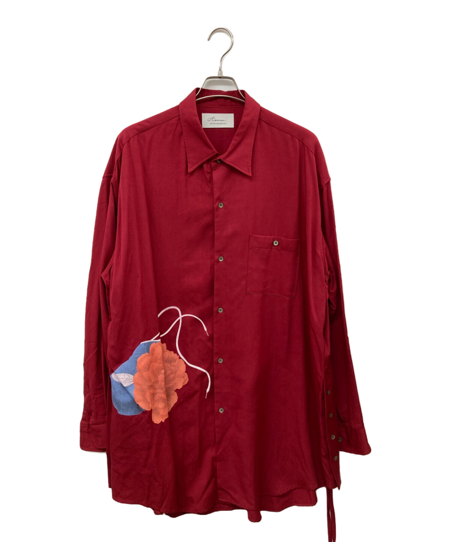 中古・古着通販】Azuma (アズマ) バラプリント オーバーサイズシャツ