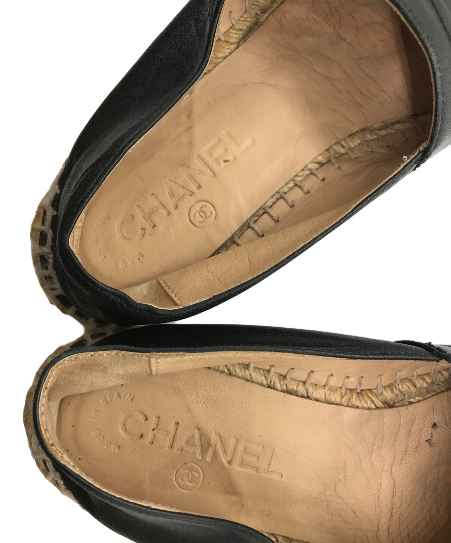 中古・古着通販】CHANEL (シャネル) エスパドリーユ ブラック サイズ