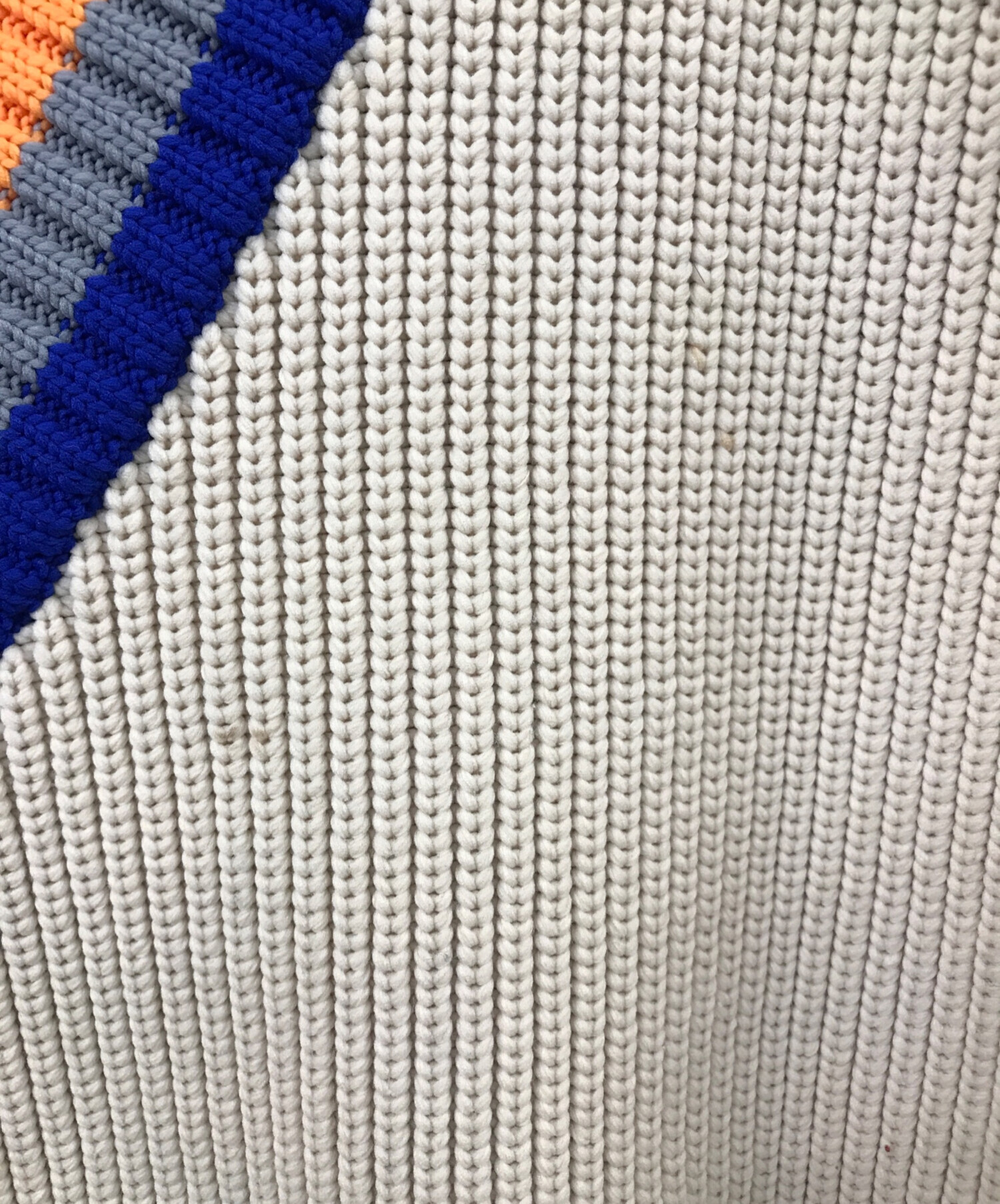中古・古着通販】KOLOR (カラー) エステルヤーンDOCKING KNIT マルチ 