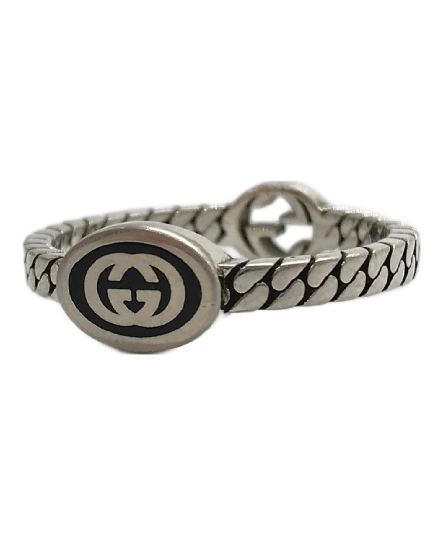 GUCCI グッチ オーバル ロゴ入り リング サイズ表記20 GUCCI グッチ オーバル ロゴ入り リング サイズ表記20