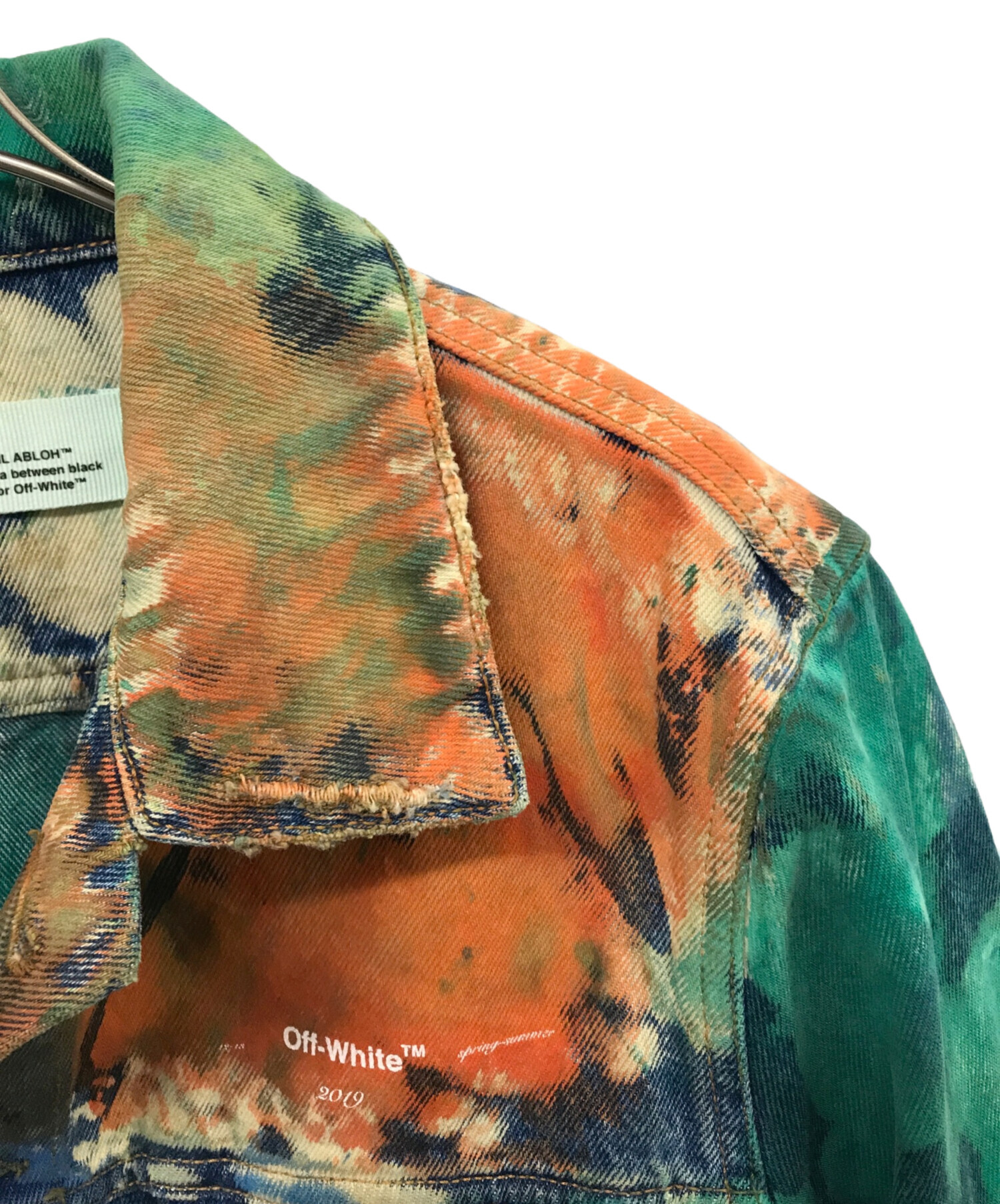 中古・古着通販】OFFWHITE (オフホワイト) 19AW ペンキプリント 