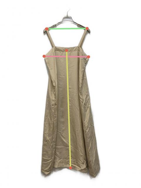 中古・古着通販】yoli (ヨリ) silk strap onepiece ベージュ サイズ:1