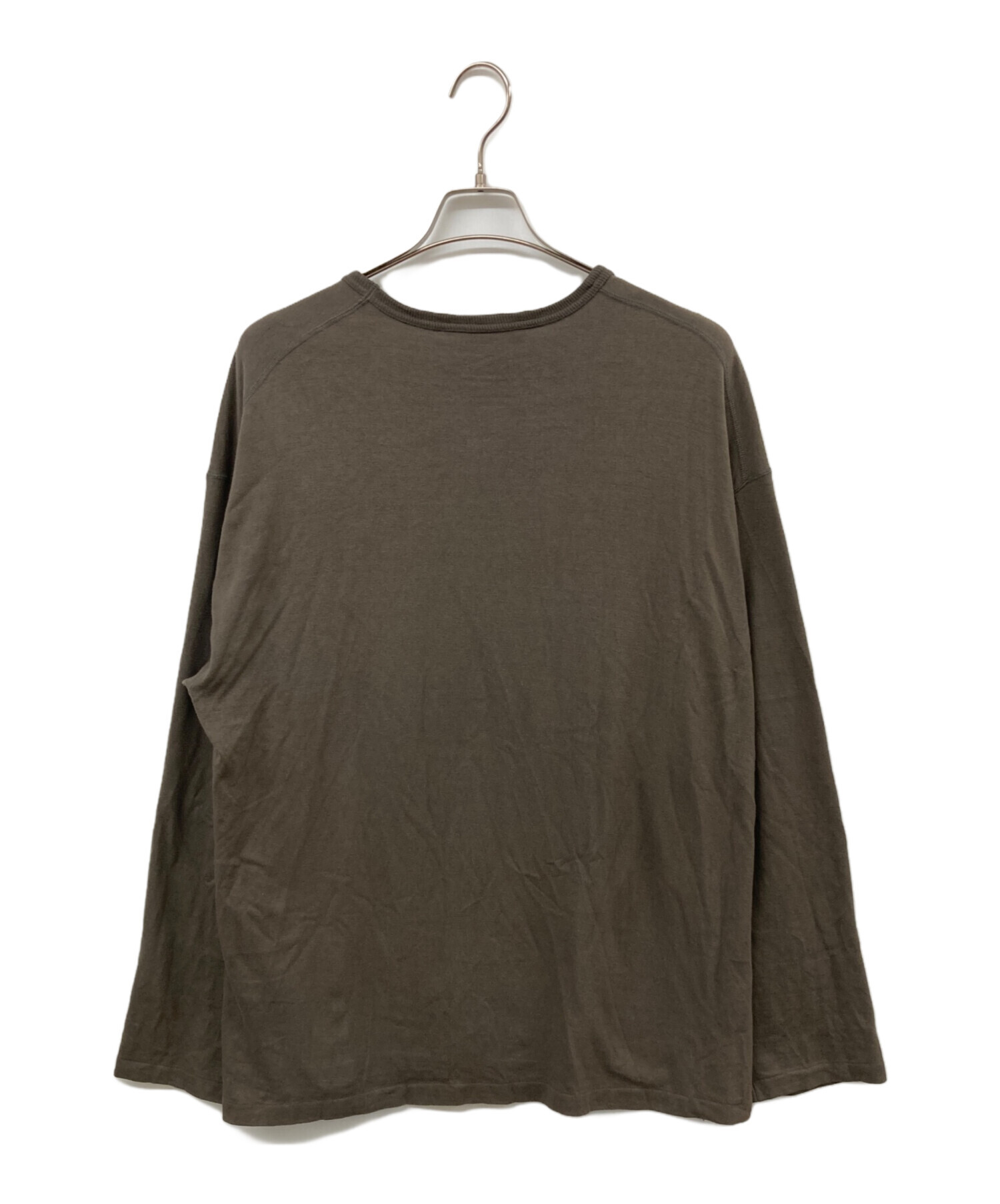 中古・古着通販】ANCELLM (アンセルム) C/R CREW NECK LS T 中古・古着通販】ANCELLM (アンセルム) C/R CREW NECK LS T