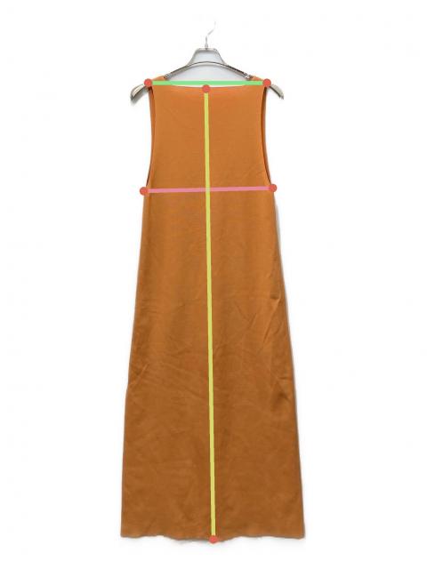 AURALEE オレンジ リブニットキャミワンピース ADAM ET ROPÉ FEMME