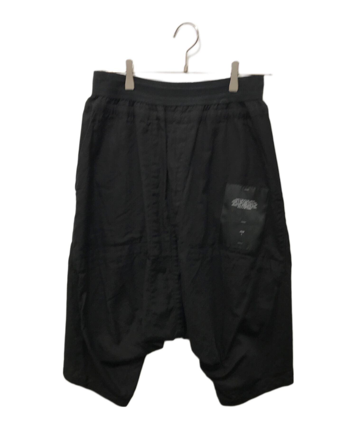 中古・古着通販】JULIUS (ユリウス) CROPPED SAROUEL PANTS ブラック