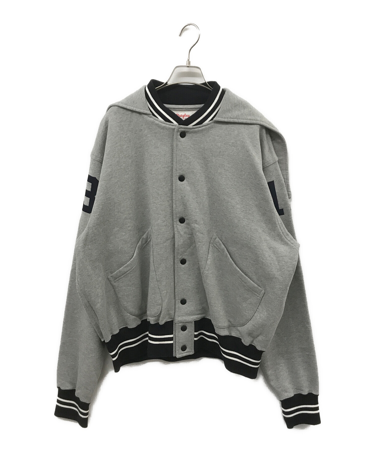 中古・古着通販】Quigley (キグリー) COTTON HOOD VARSITY JACKET 