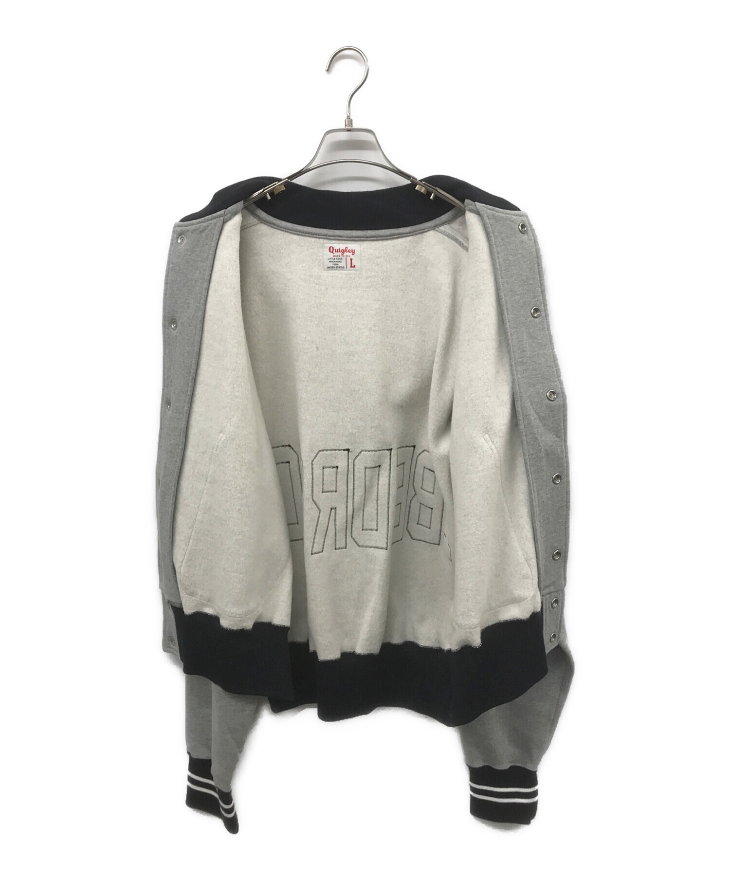 中古・古着通販】Quigley (キグリー) COTTON HOOD VARSITY JACKET 
